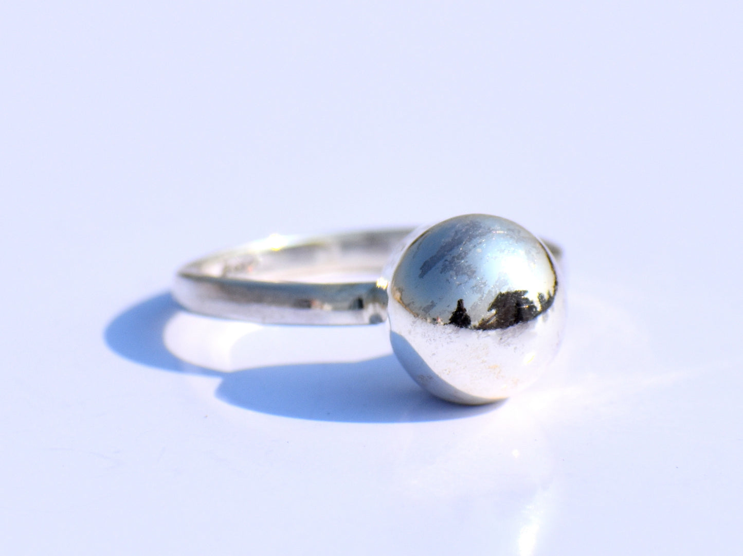 Silver Ball Ring, Silver Jewelry, Handmade Jewelry, Wedding Jewelry, Engagement Jewelry, Women's Ring, Signet Ring, Promise Ring, Boho Ring
