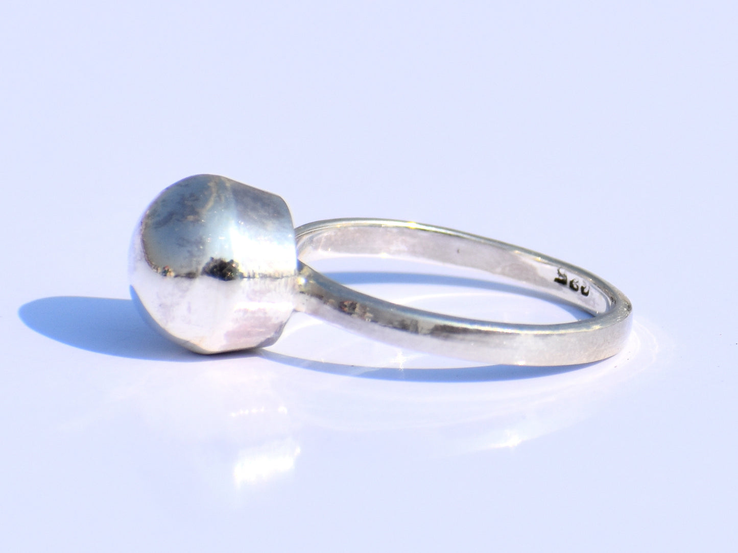 Silver Ball Ring, Silver Jewelry, Handmade Jewelry, Wedding Jewelry, Engagement Jewelry, Women's Ring, Signet Ring, Promise Ring, Boho Ring