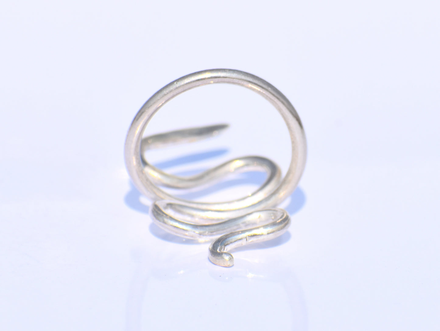Snake Ring, Sterling Silver Ring, Snake Wrap Ring, Snake Reptile Jewelry, Adjustable Ring, Handmade Ring, Knuckle Ring, Gift For Her