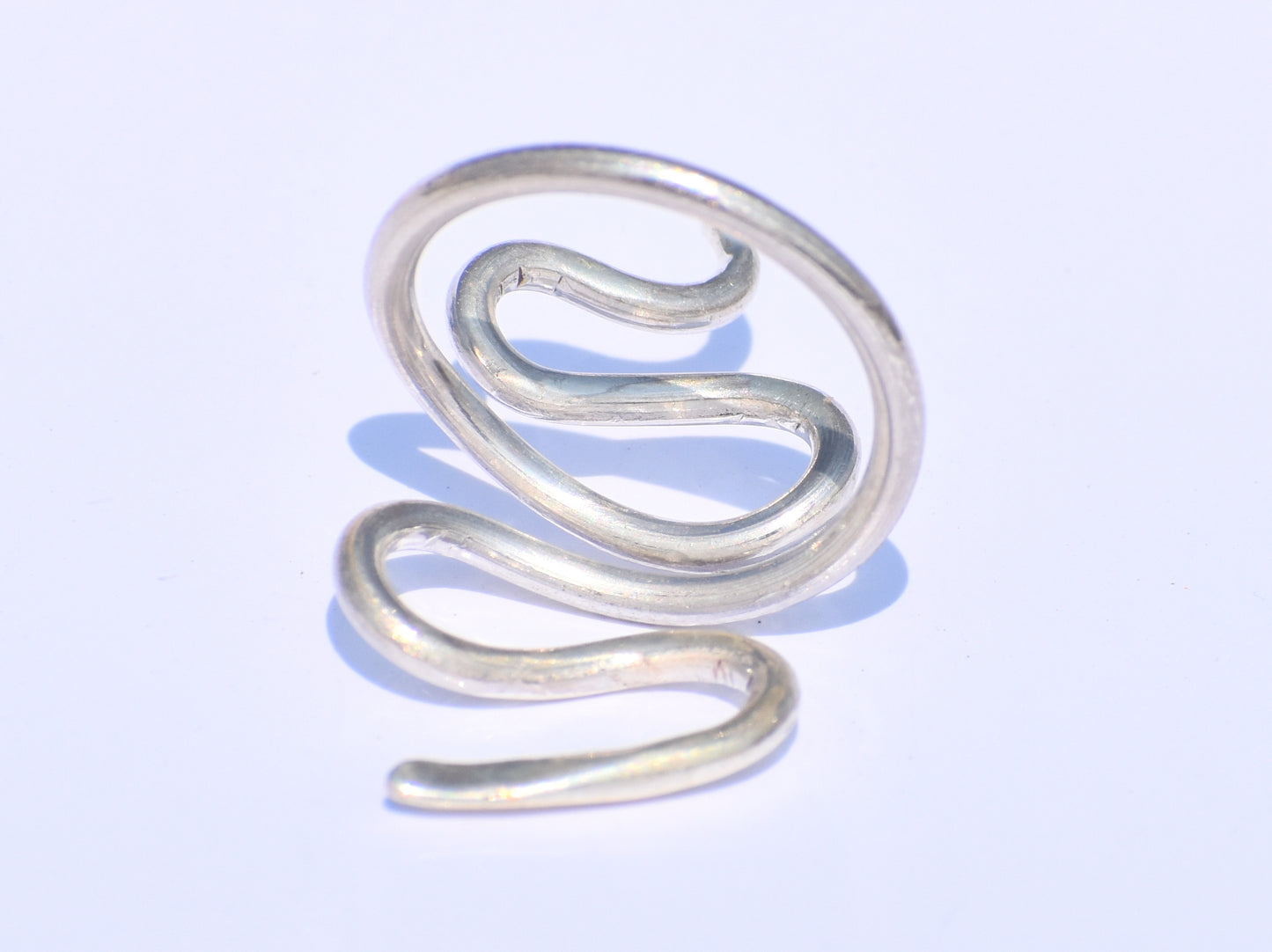 Snake Ring, Sterling Silver Ring, Snake Wrap Ring, Snake Reptile Jewelry, Adjustable Ring, Handmade Ring, Knuckle Ring, Gift For Her