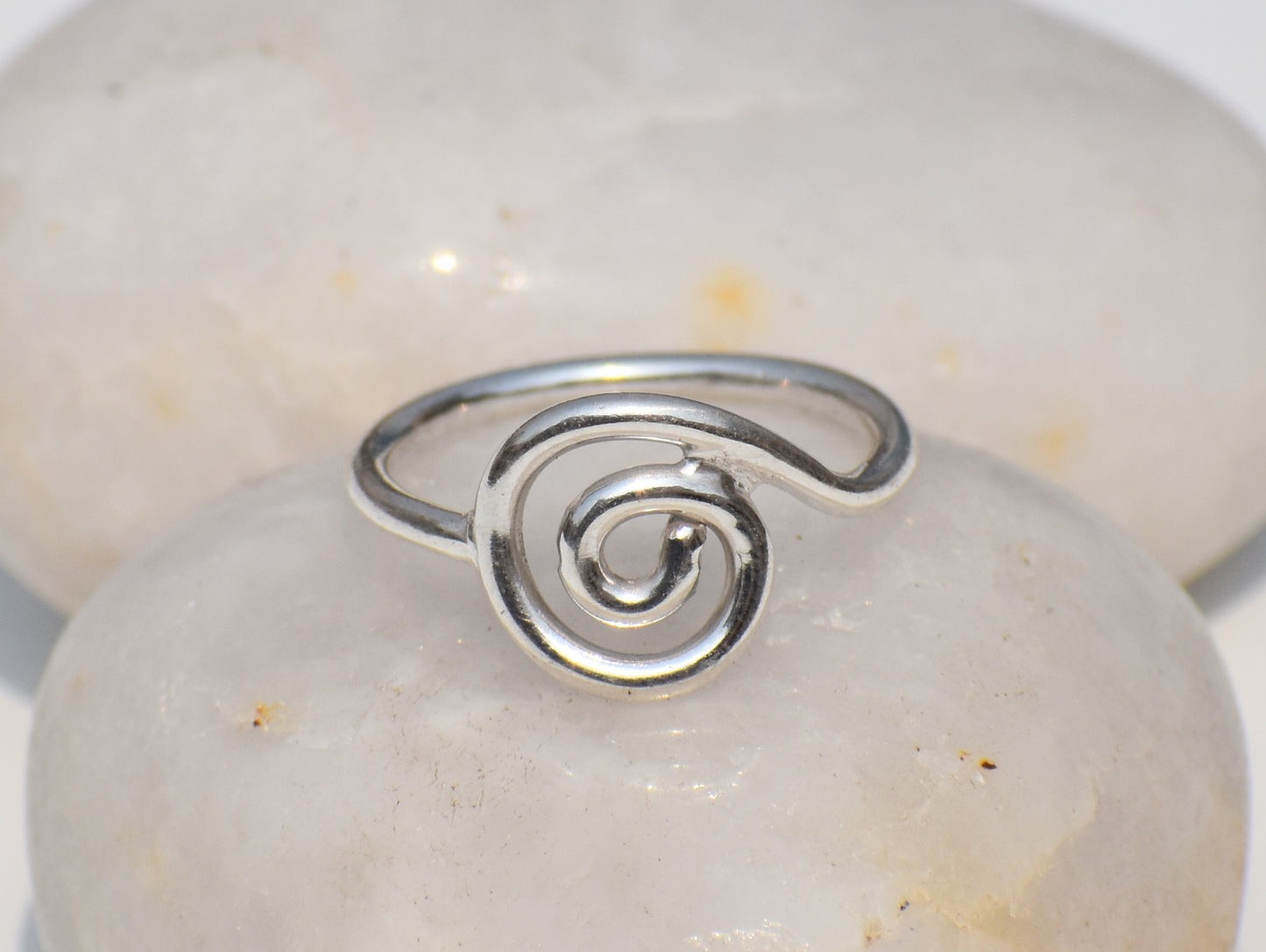 Spiral Ring, Silver Ring, Swirl Ring, Unisex Ring, Meditation Ring, Promise Ring, Bohemian Jewelry, Chunky Ring, Coil Ring, Everyday Jewelry