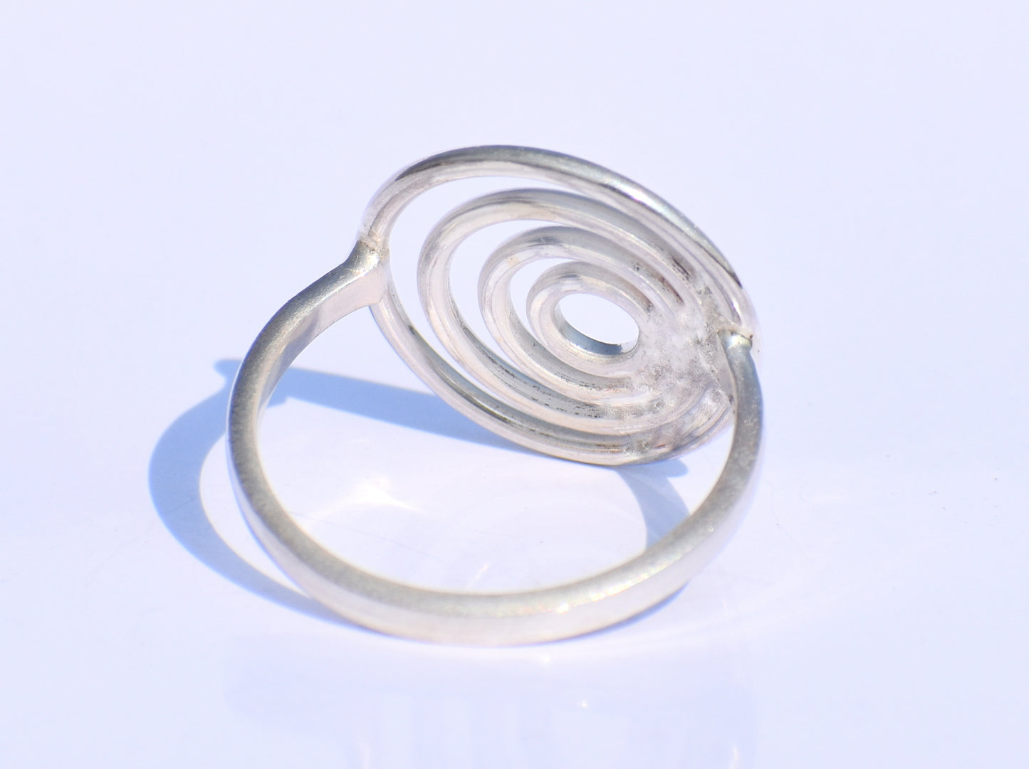 Spiral Ring, Sterling Silver Jewelry, Handmade Ring, Bohemian Ring, 50th Birthday Gift, Bridal Gift, Dainty Ring, Ring For Her, Swing Ring