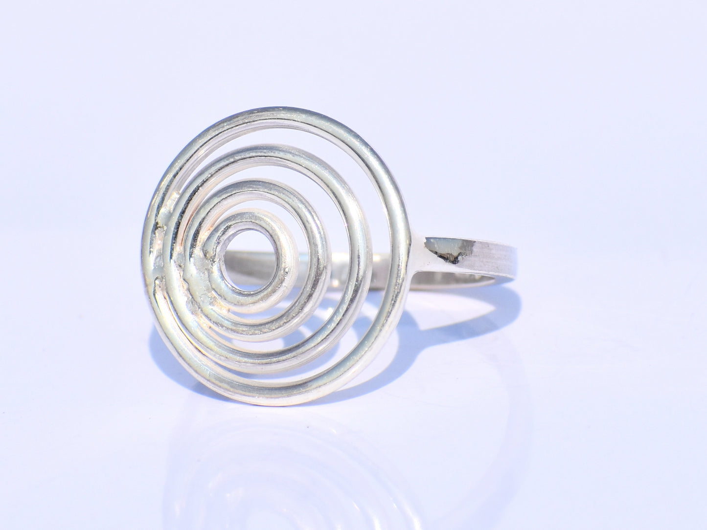 Spiral Ring, Sterling Silver Jewelry, Handmade Ring, Bohemian Ring, 50th Birthday Gift, Bridal Gift, Dainty Ring, Ring For Her, Swing Ring
