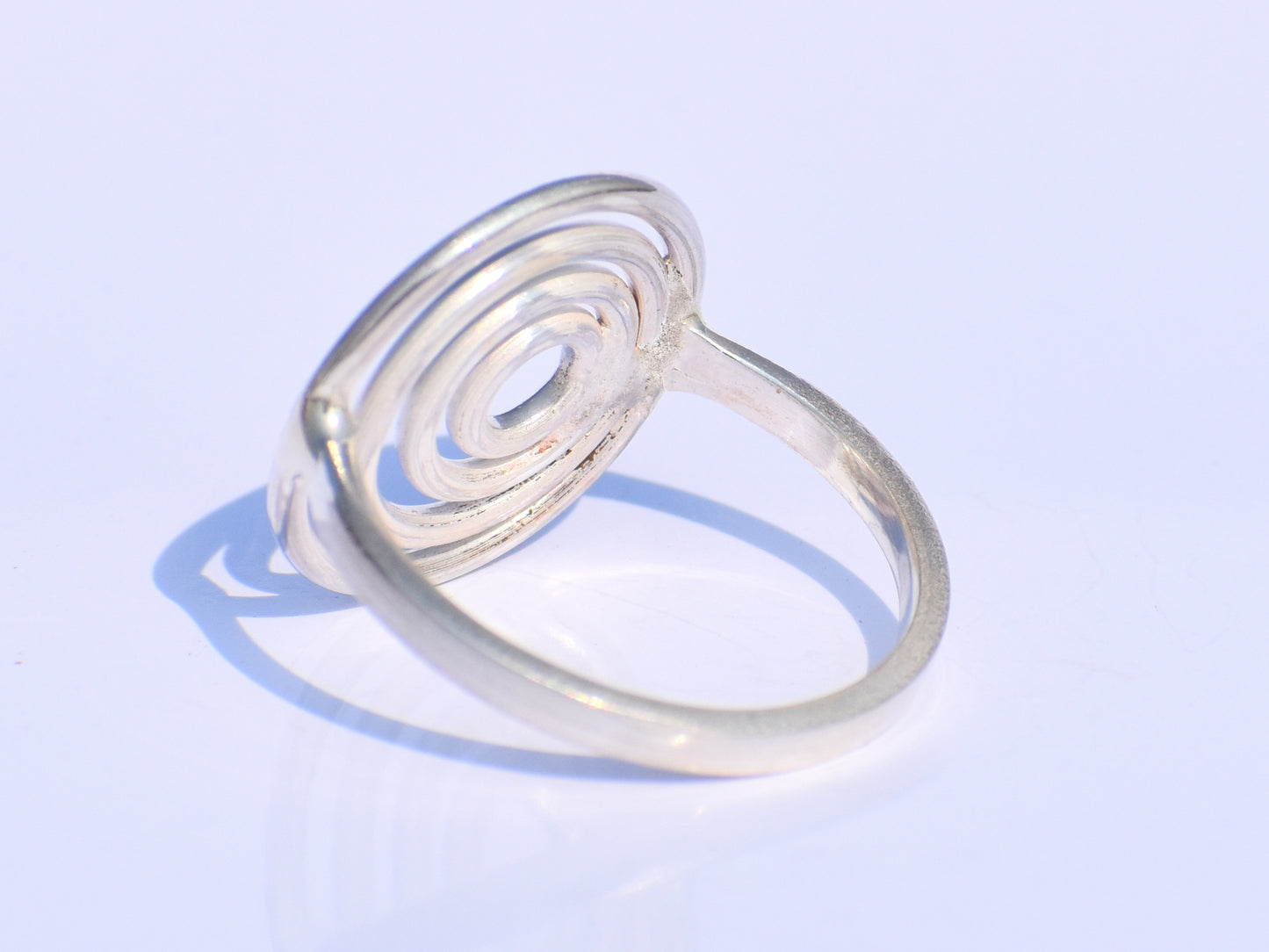 Spiral Ring, Sterling Silver Jewelry, Handmade Ring, Bohemian Ring, 50th Birthday Gift, Bridal Gift, Dainty Ring, Ring For Her, Swing Ring