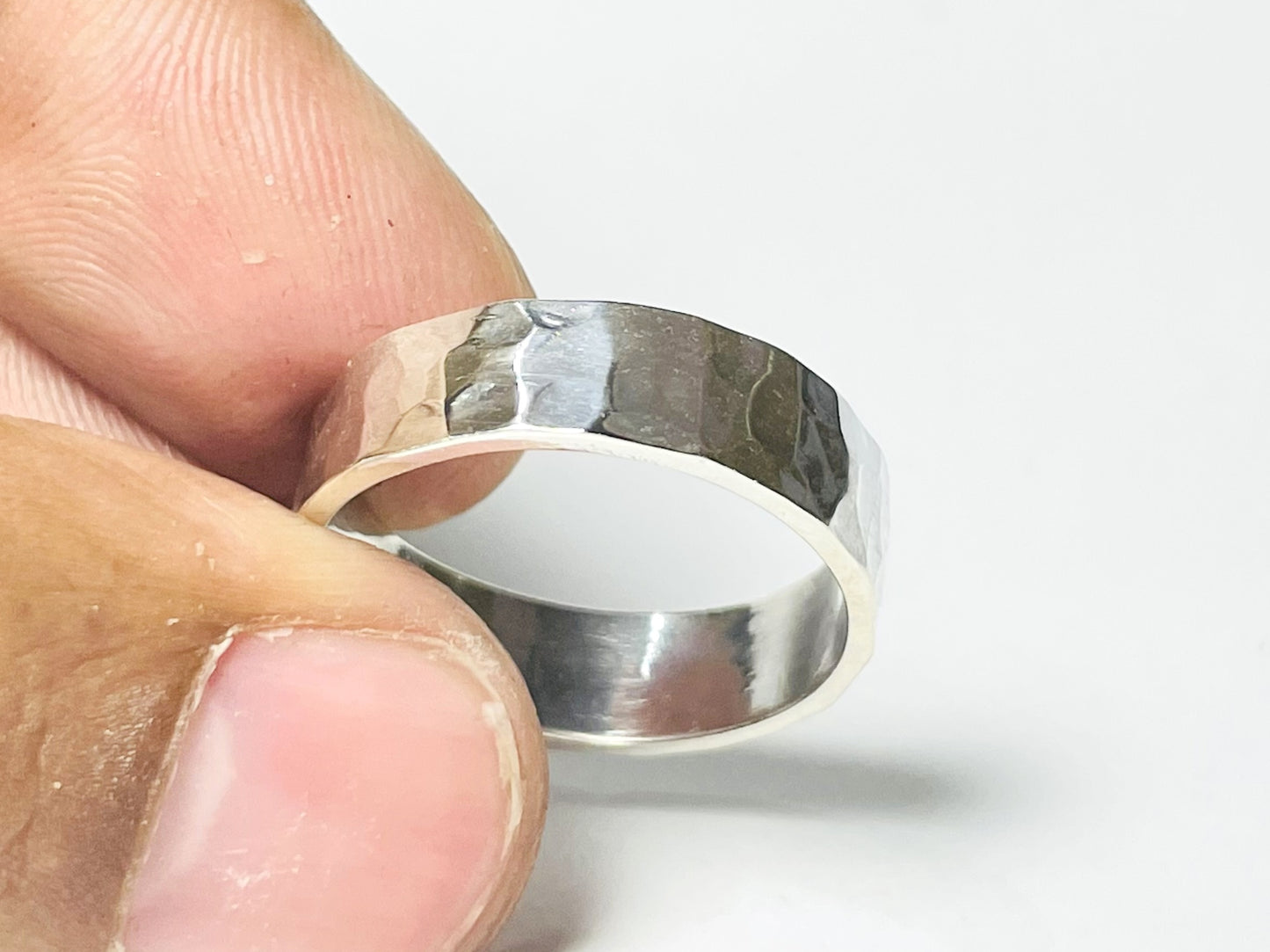 Hammered Ring, Band Ring, 925 Sterling Silver Ring, Handmade Ring, Mens Band Ring, Wedding Ring, Statement Ring, Christmas Gift, Silver Ring