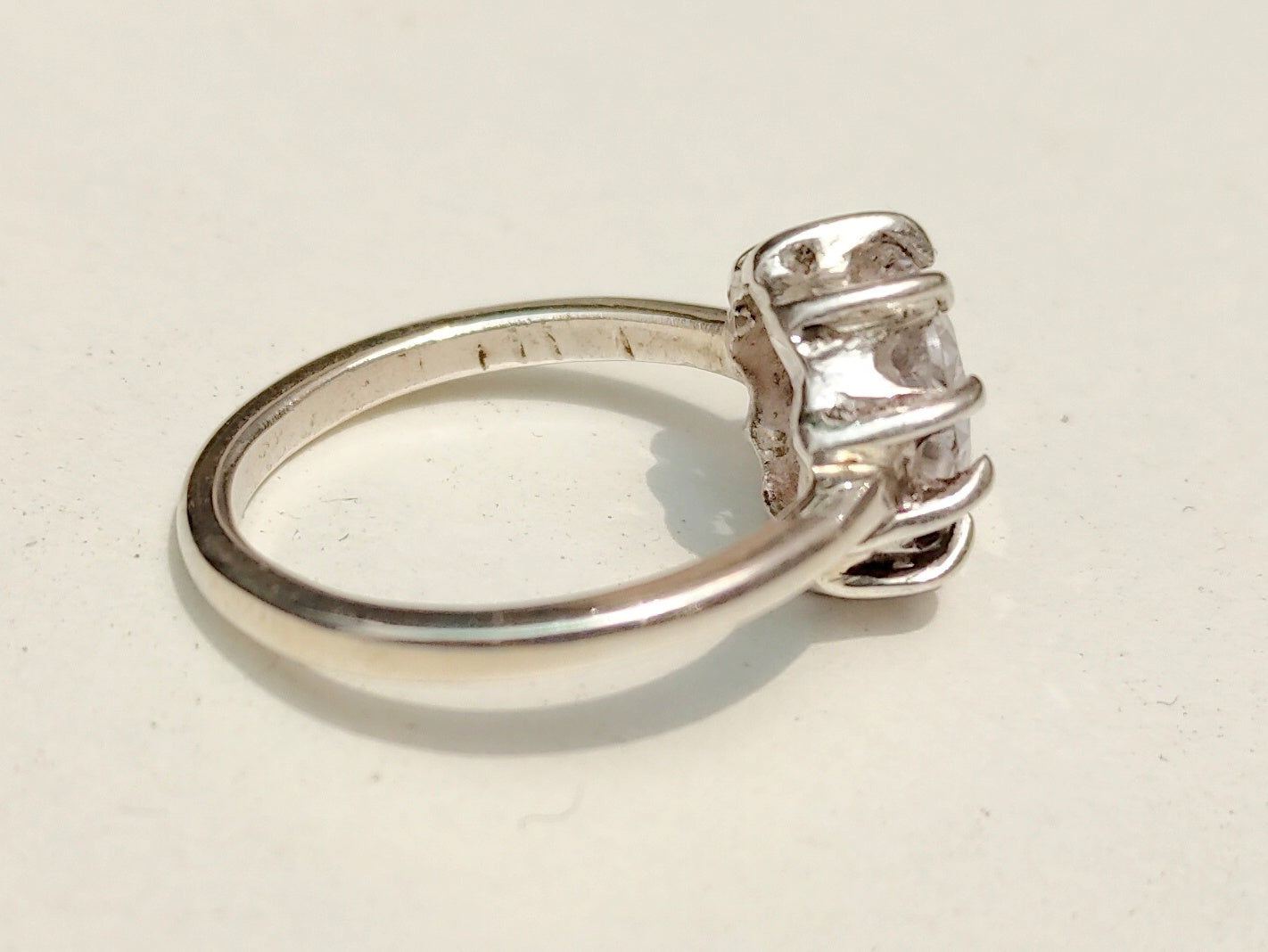 Zircon Ring, Sterling Silver Ring, Silver Dainty Ring, Statement Ring, Wedding Gift, Engagement Gift, Bohemian Ring, Gift For Women, Ring
