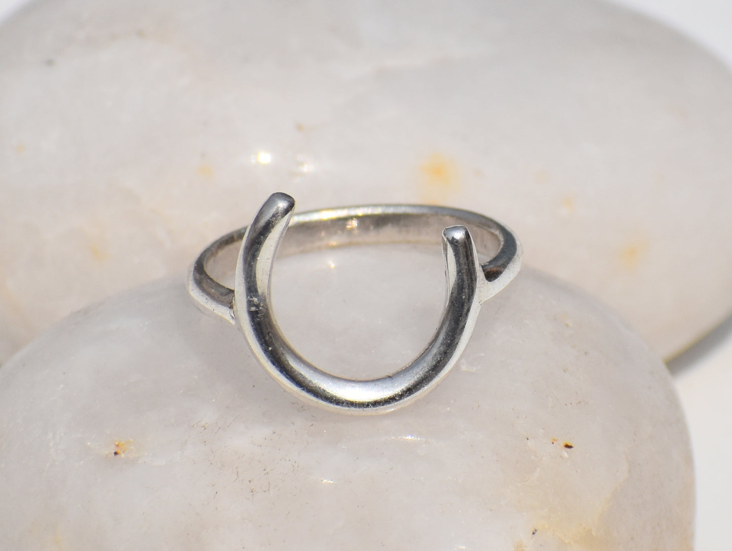 Crescent Moon Ring, 925 Sterling Silver Ring, Handmade C Alphabet Ring, Knuckle Ring, Statement Ring, Everyday Stackable Ring, Gift For Her