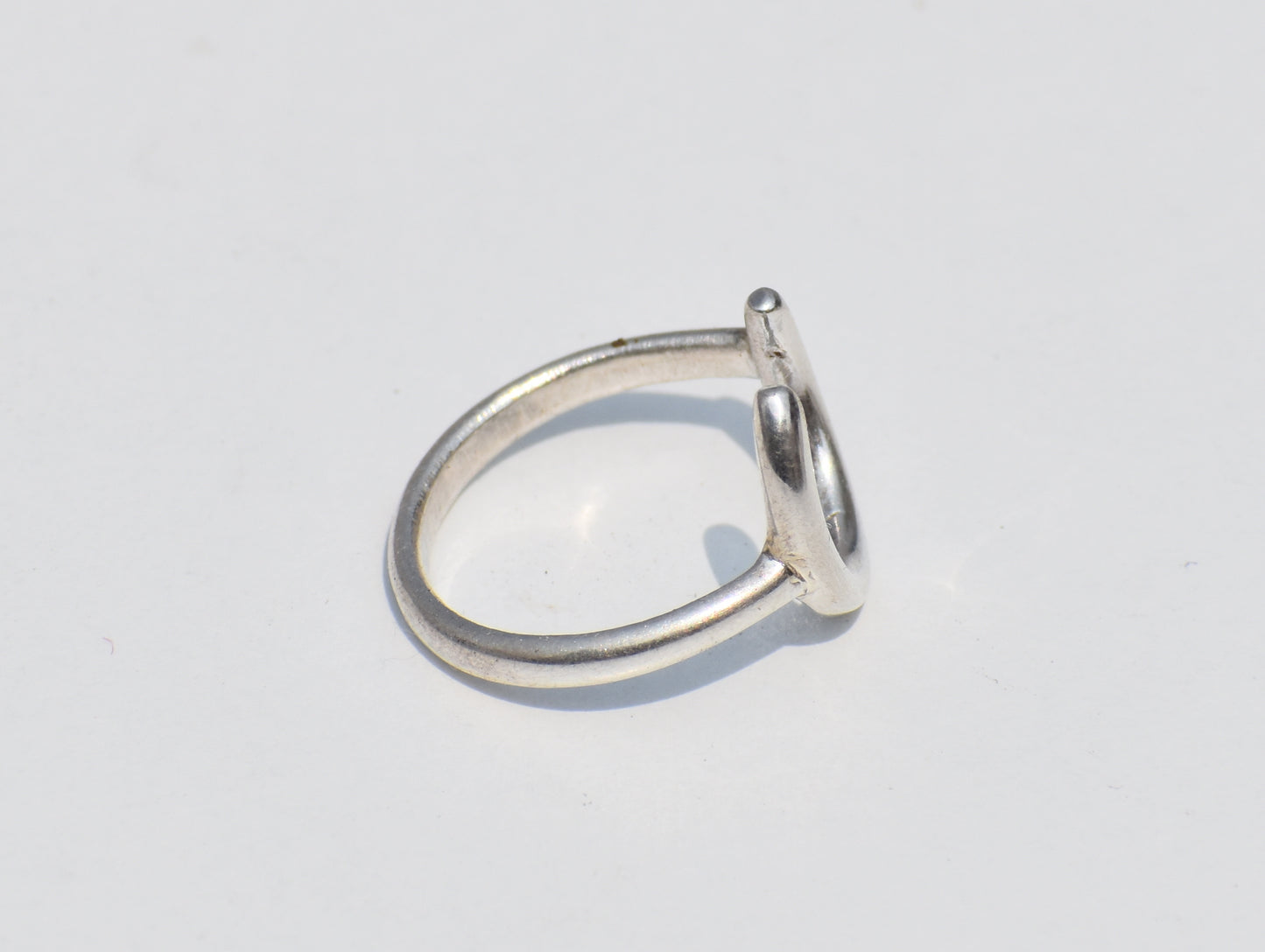 Crescent Moon Ring, 925 Sterling Silver Ring, Handmade C Alphabet Ring, Knuckle Ring, Statement Ring, Everyday Stackable Ring, Gift For Her