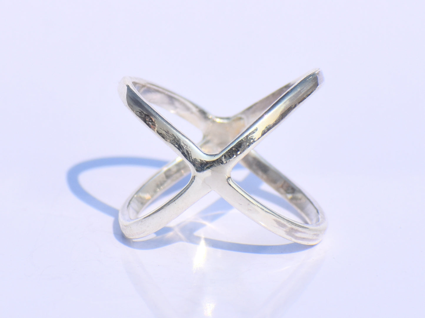 Criss Cross Ring, X Cross Ring, Sterling Silver Jewelry, Handmade Jewelry, Silver X Ring, Statement X Ring, Recycled Silver, Everyday Ring