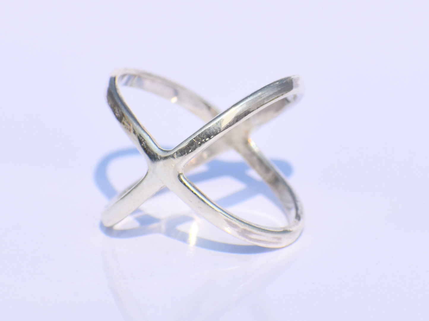 Criss Cross Ring, X Cross Ring, Sterling Silver Jewelry, Handmade Jewelry, Silver X Ring, Statement X Ring, Recycled Silver, Everyday Ring