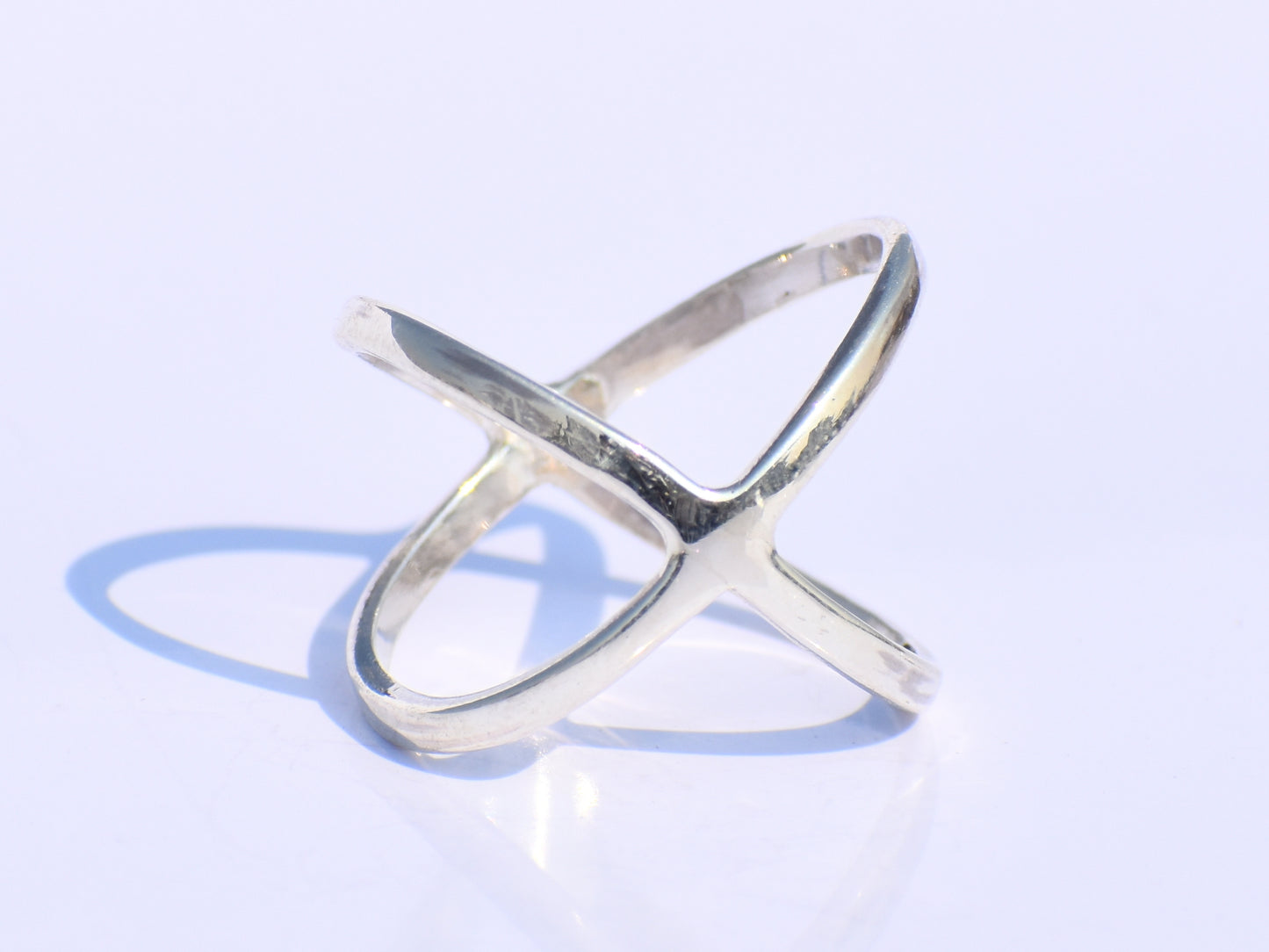 Criss Cross Ring, X Cross Ring, Sterling Silver Jewelry, Handmade Jewelry, Silver X Ring, Statement X Ring, Recycled Silver, Everyday Ring