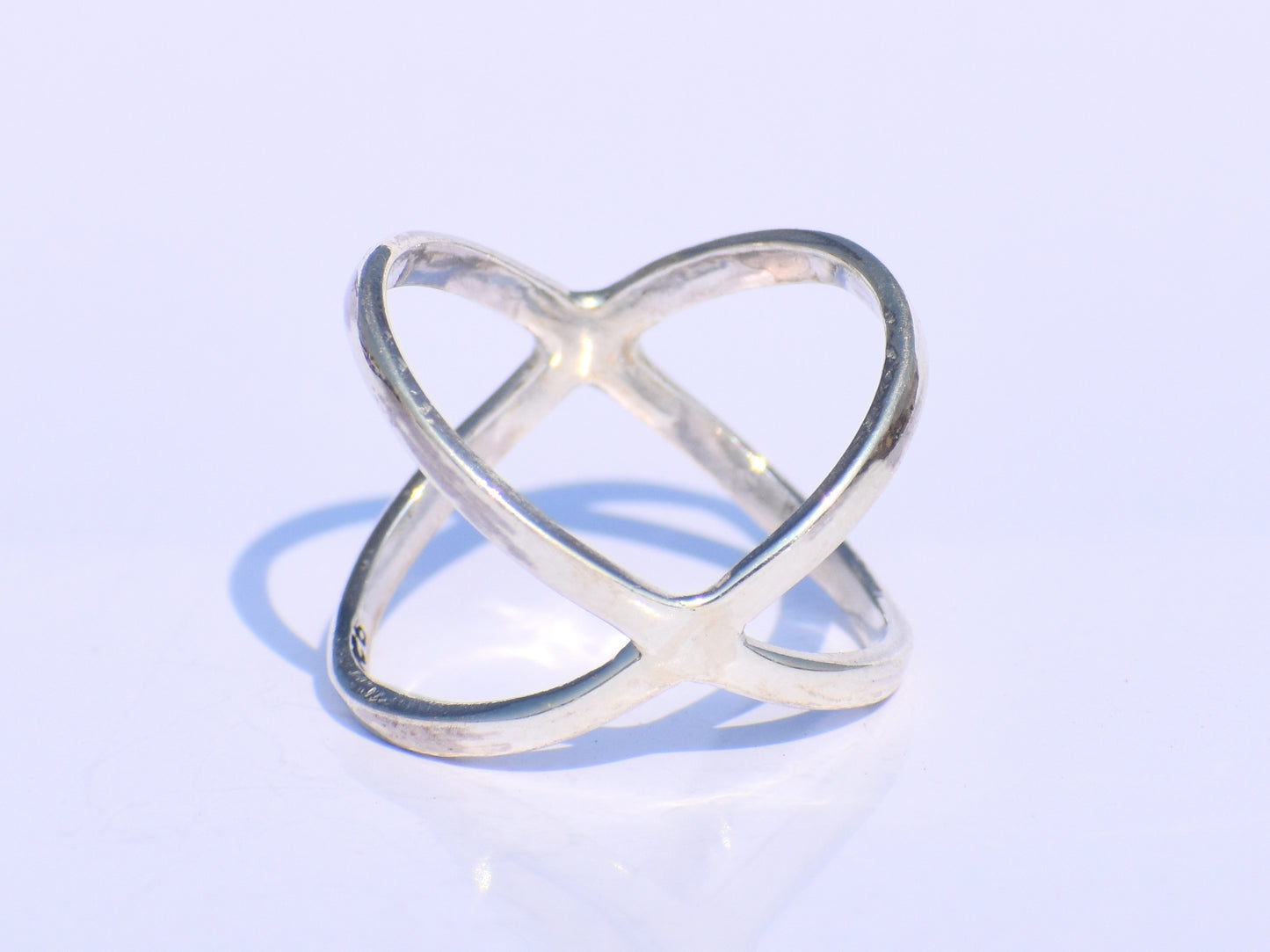 Criss Cross Ring, X Cross Ring, Sterling Silver Jewelry, Handmade Jewelry, Silver X Ring, Statement X Ring, Recycled Silver, Everyday Ring