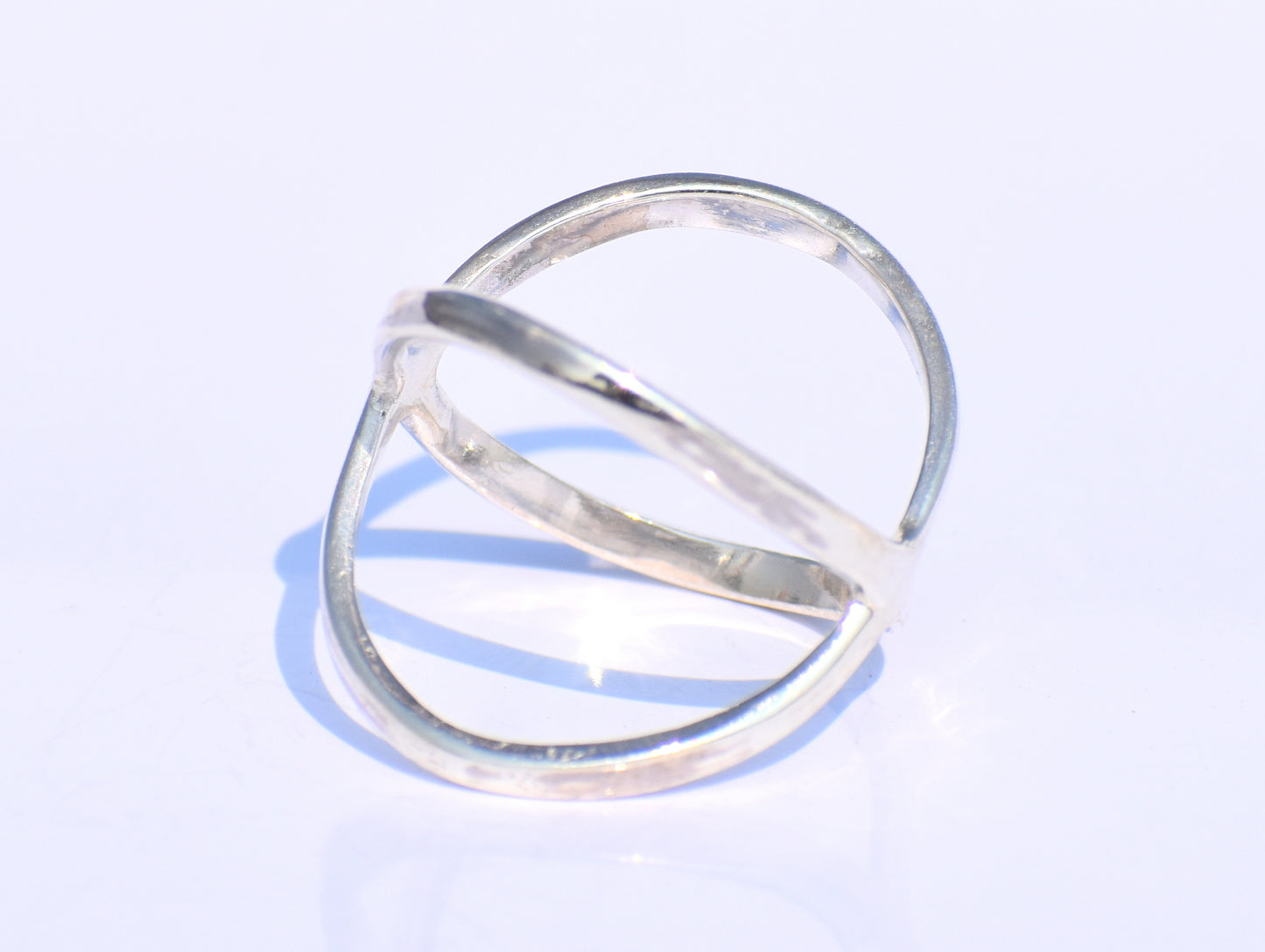 Criss Cross Ring, X Cross Ring, Sterling Silver Jewelry, Handmade Jewelry, Silver X Ring, Statement X Ring, Recycled Silver, Everyday Ring
