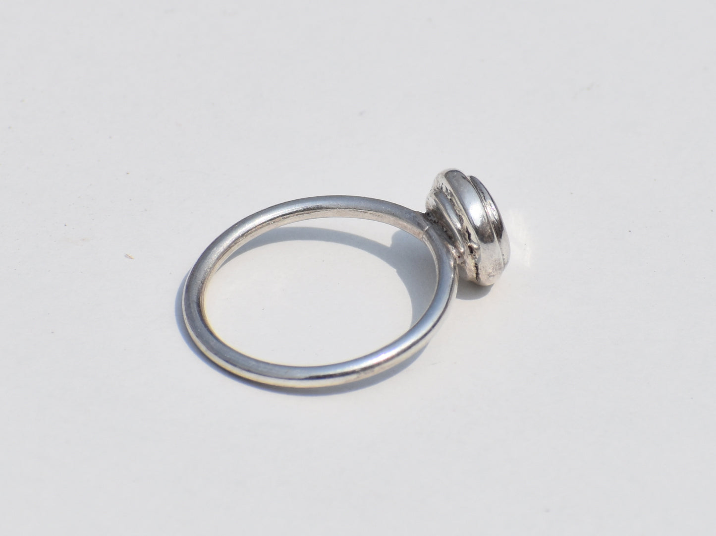 Deligate Ring, Simple Shield Ring, Sterling Silver Ring, Button Ring, Dot Ring, Handmade Ring, Silver Body, Promise Gift, Gift For Everyone