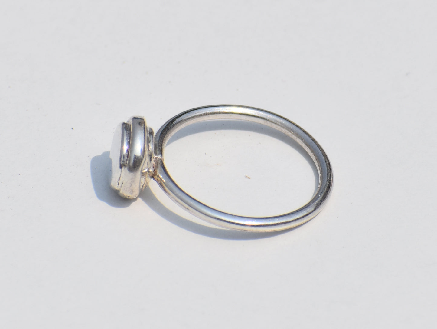 Deligate Ring, Simple Shield Ring, Sterling Silver Ring, Button Ring, Dot Ring, Handmade Ring, Silver Body, Promise Gift, Gift For Everyone