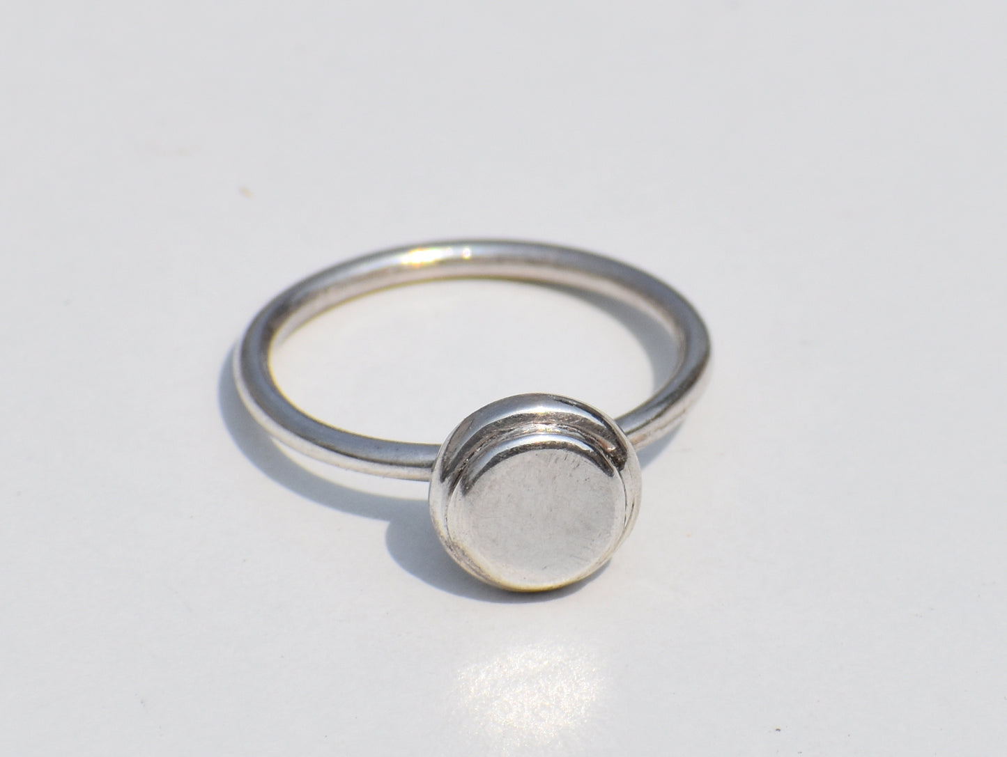 Deligate Ring, Simple Shield Ring, Sterling Silver Ring, Button Ring, Dot Ring, Handmade Ring, Silver Body, Promise Gift, Gift For Everyone