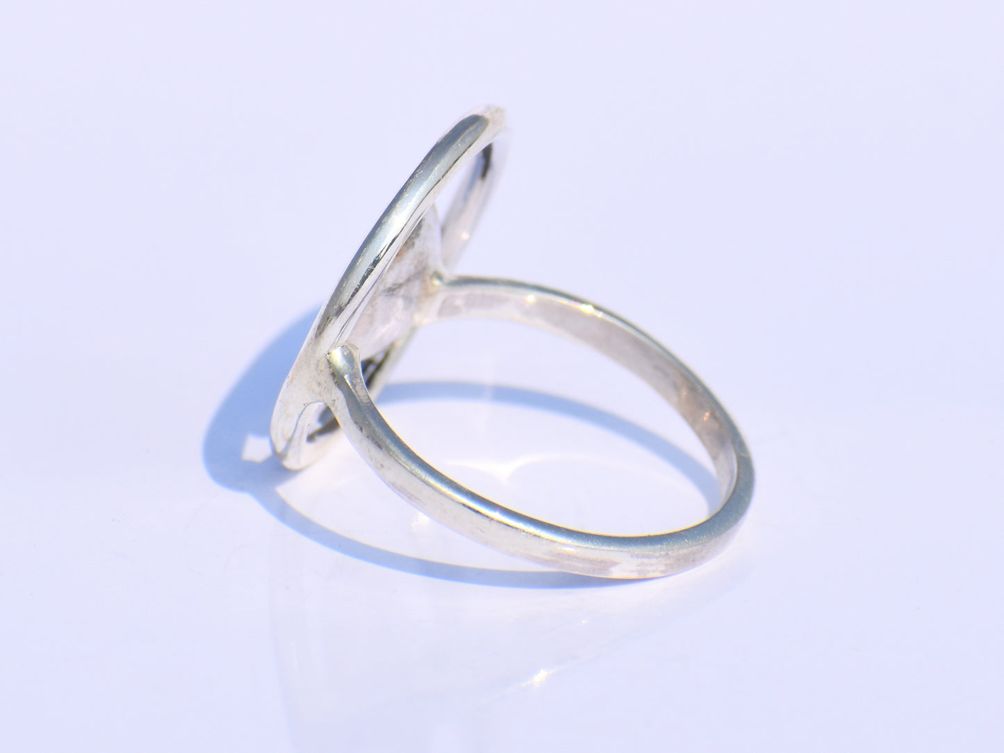 Hollow Circle Ring, Adjustable Ring, Sterling Silver Ring, Handmade Ring, Statement Ring, Boho Ring, Minimalist Ring, Wedding Ring, Gift Her
