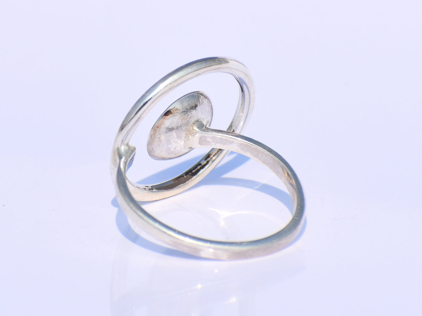 Hollow Circle Ring, Adjustable Ring, Sterling Silver Ring, Handmade Ring, Statement Ring, Boho Ring, Minimalist Ring, Wedding Ring, Gift Her