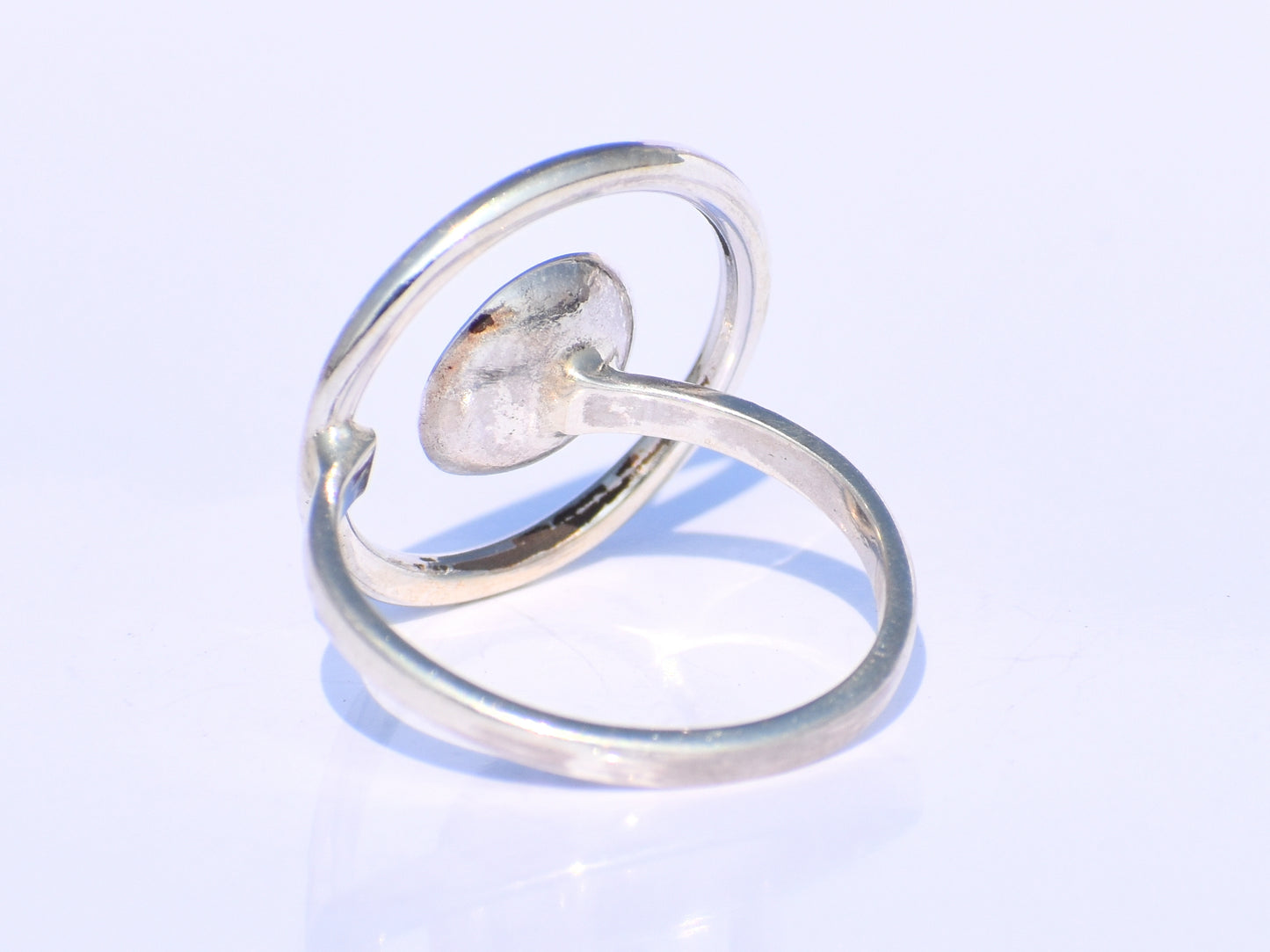 Hollow Circle Ring, Adjustable Ring, Sterling Silver Ring, Handmade Ring, Statement Ring, Boho Ring, Minimalist Ring, Wedding Ring, Gift Her