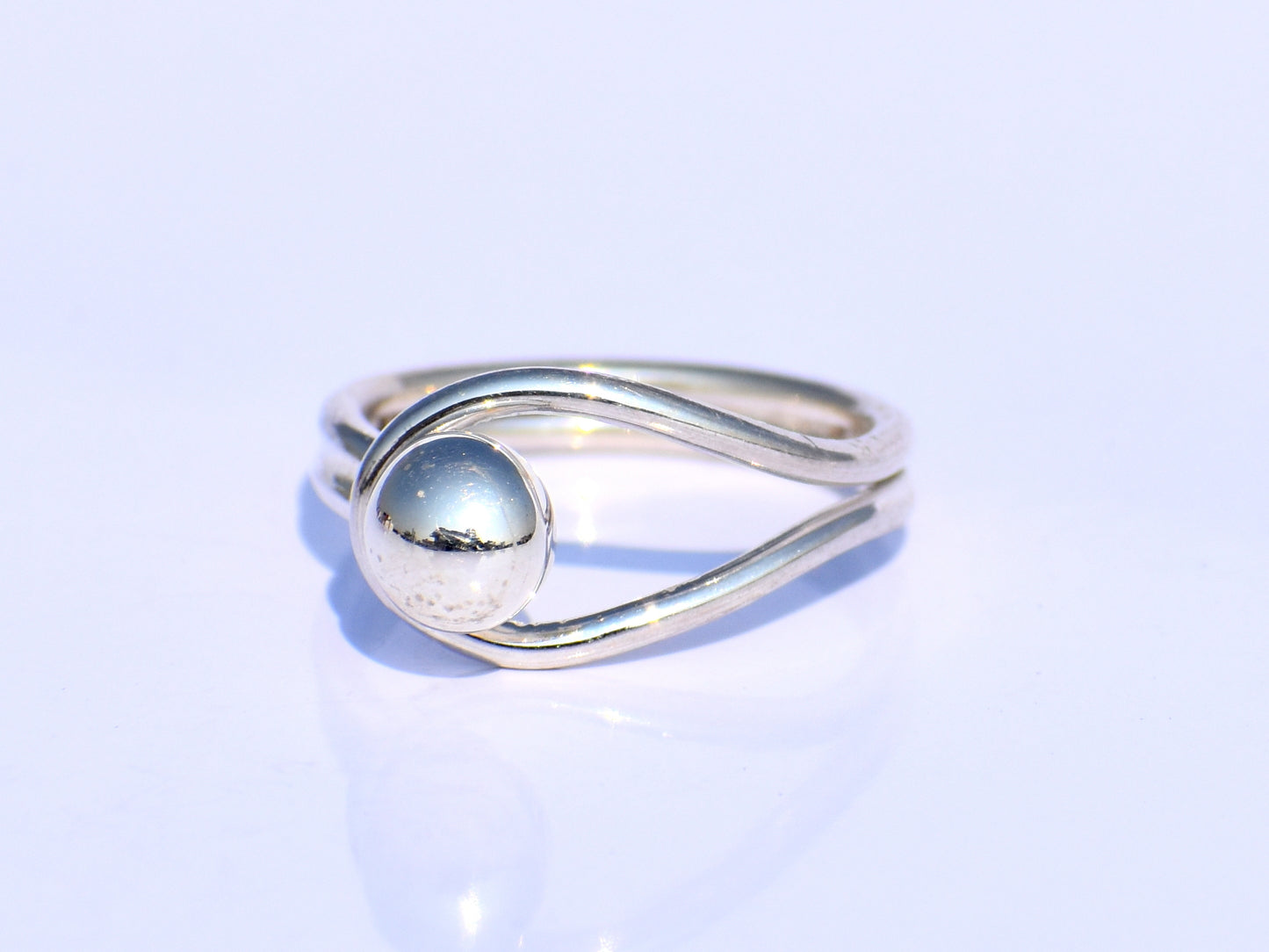 Silver Dot Ring, Stacking Ring, Boho Ring, Handmade Ring, Sterling Silver Ring, Unisex Ring, Friendship Ring, Anniversary Gift, Gift For Her