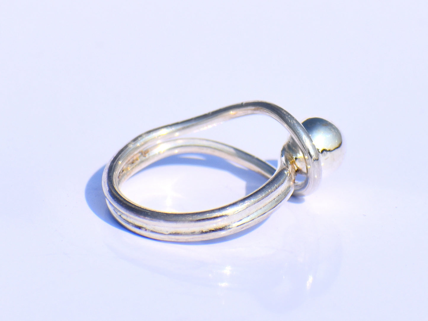 Silver Dot Ring, Stacking Ring, Boho Ring, Handmade Ring, Sterling Silver Ring, Unisex Ring, Friendship Ring, Anniversary Gift, Gift For Her