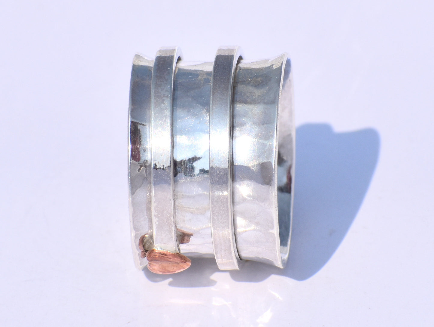 Heart Ring, Spinner Ring, Fidget Ring, Sterling Silver Ring, Ring for Her, Meditation Ring, Spinning Band Ring, Anxiety Ring, Gift For Women