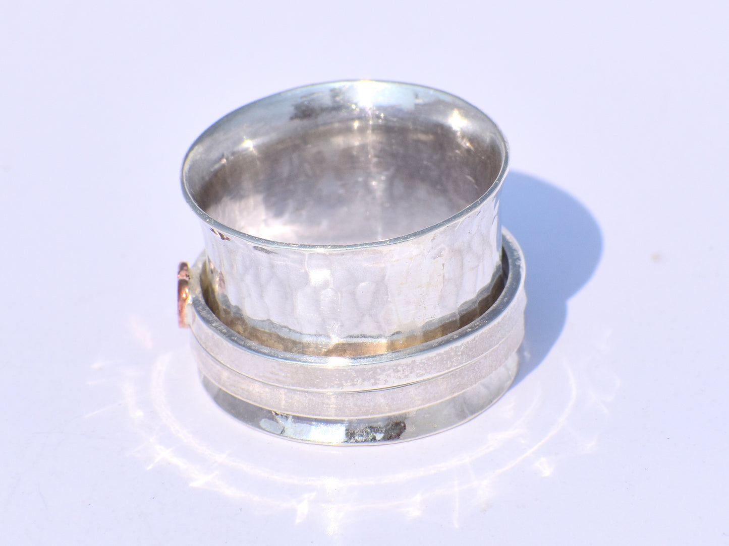 Heart Ring, Spinner Ring, Fidget Ring, Sterling Silver Ring, Ring for Her, Meditation Ring, Spinning Band Ring, Anxiety Ring, Gift For Women