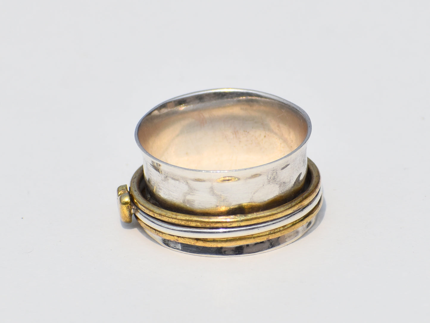 Spinner Ring, Sterling Silver Ring, Meditation Ring, Anxiety Ring, Thumb Ring, Band Ring, Brass Ring, Handmade Ring, Statement Ring, Ring