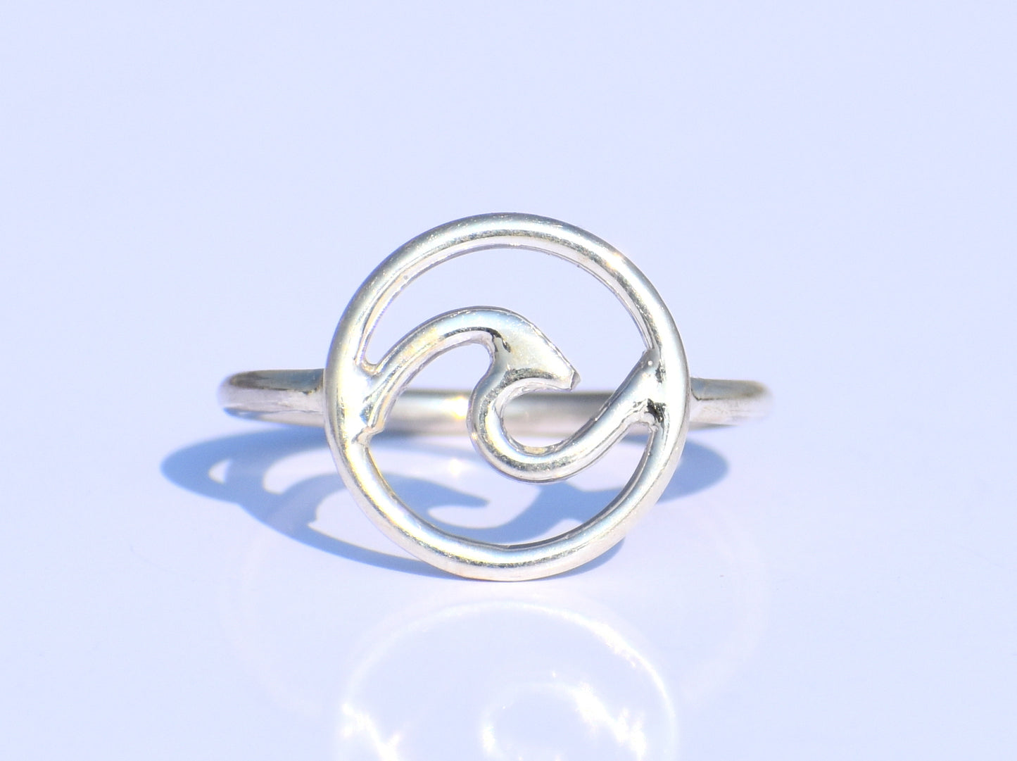 Silver Wave Ring, 925 Sterling Silver Ring, Unisex Ring, Minimalist Ring, Handmade Ring, Stacking Ring, Silver Dainty Ring, Anniversary Gift