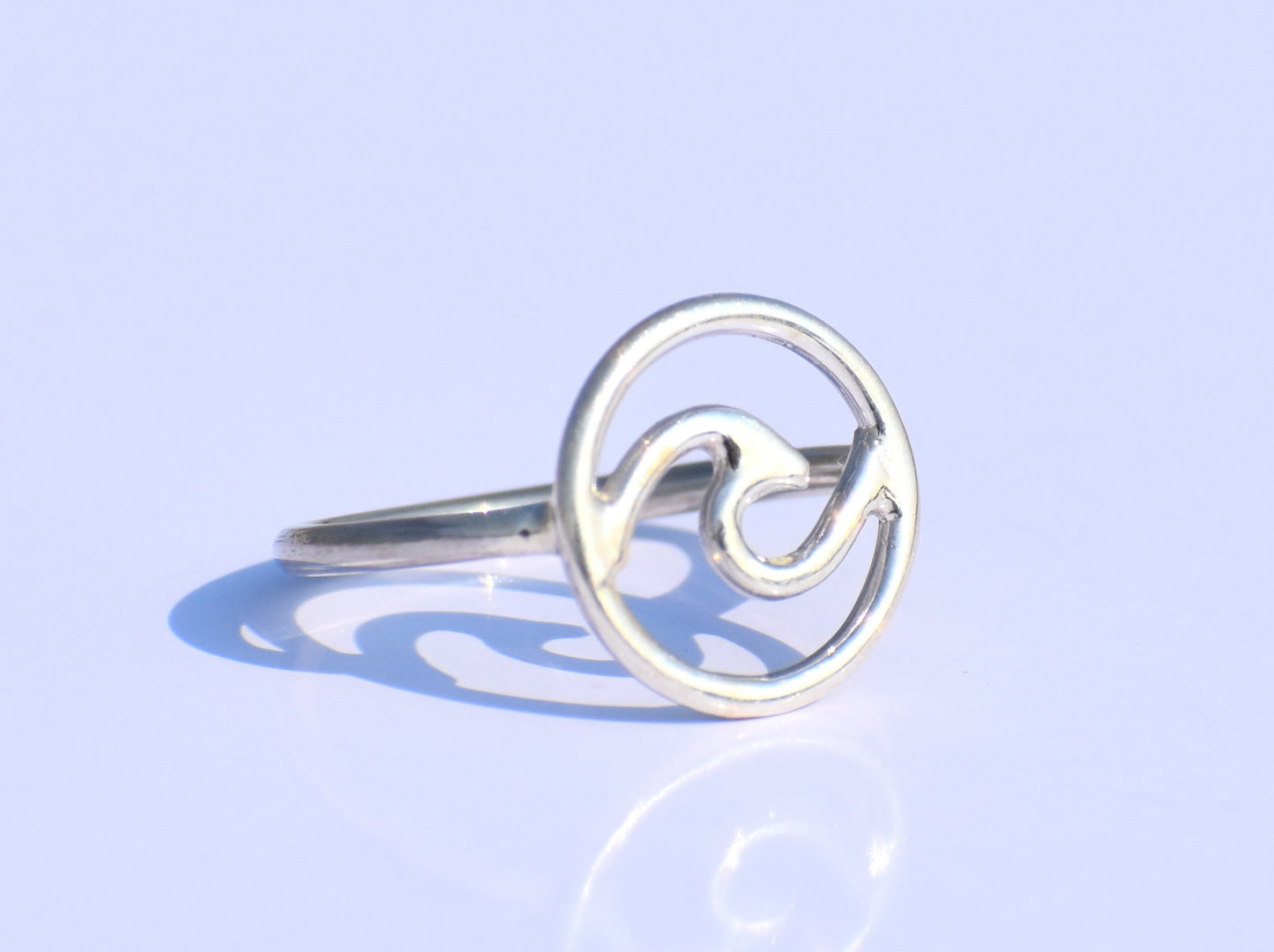 Silver Wave Ring, 925 Sterling Silver Ring, Unisex Ring, Minimalist Ring, Handmade Ring, Stacking Ring, Silver Dainty Ring, Anniversary Gift