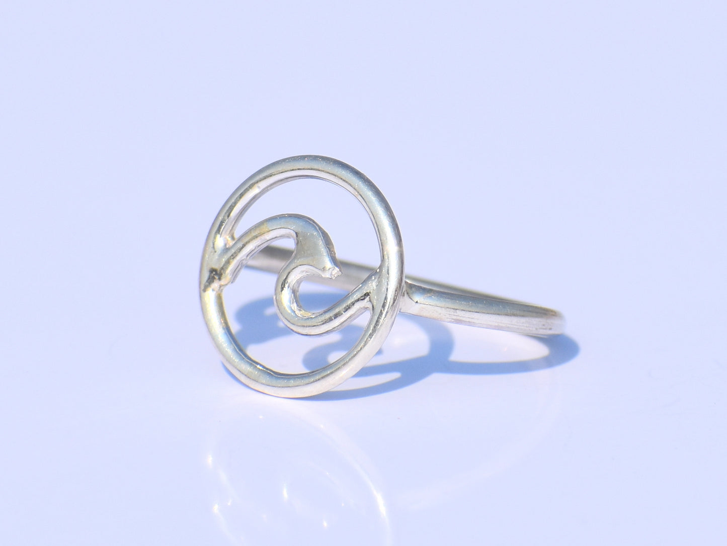 Silver Wave Ring, 925 Sterling Silver Ring, Unisex Ring, Minimalist Ring, Handmade Ring, Stacking Ring, Silver Dainty Ring, Anniversary Gift