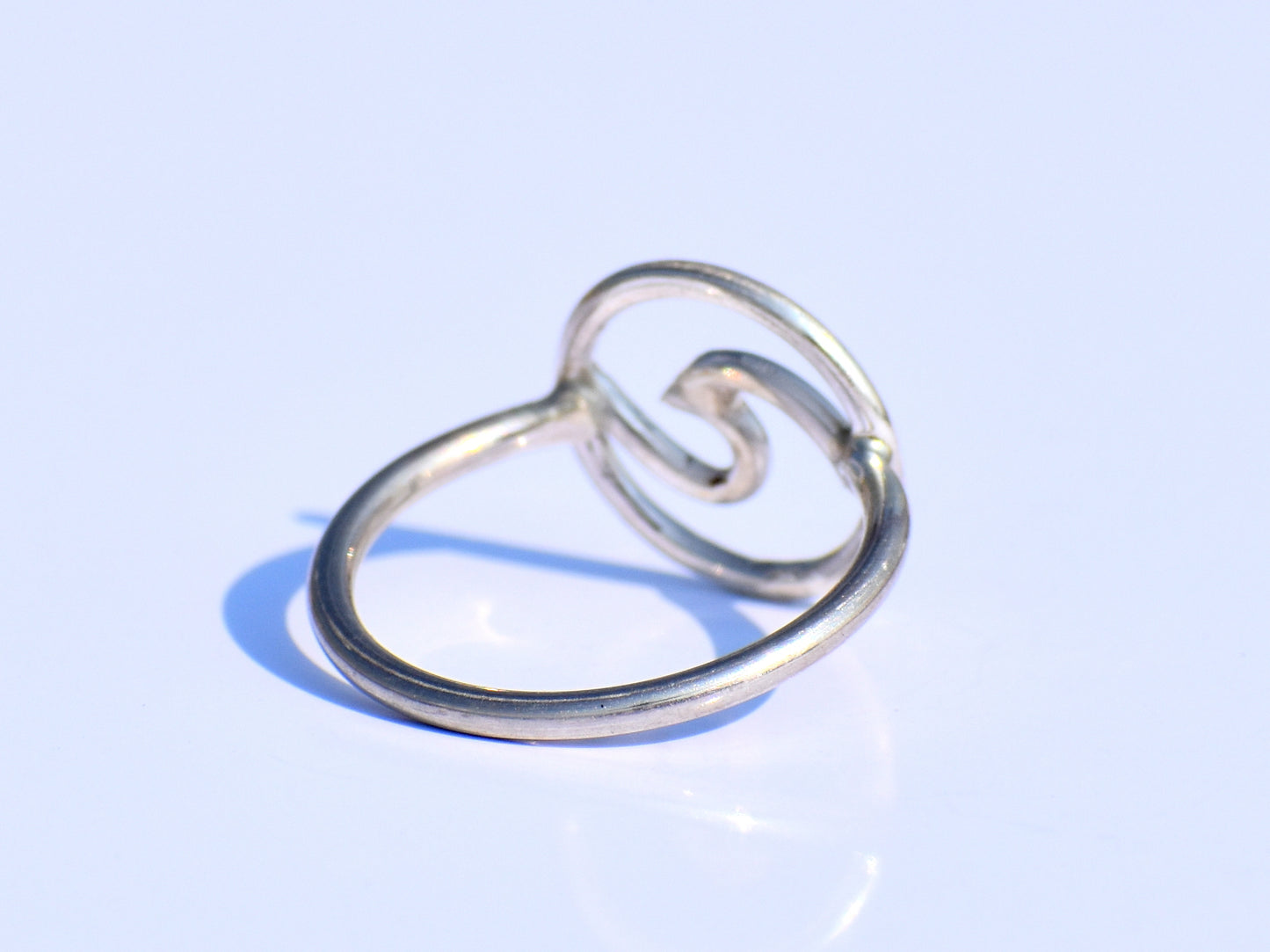Silver Wave Ring, 925 Sterling Silver Ring, Unisex Ring, Minimalist Ring, Handmade Ring, Stacking Ring, Silver Dainty Ring, Anniversary Gift