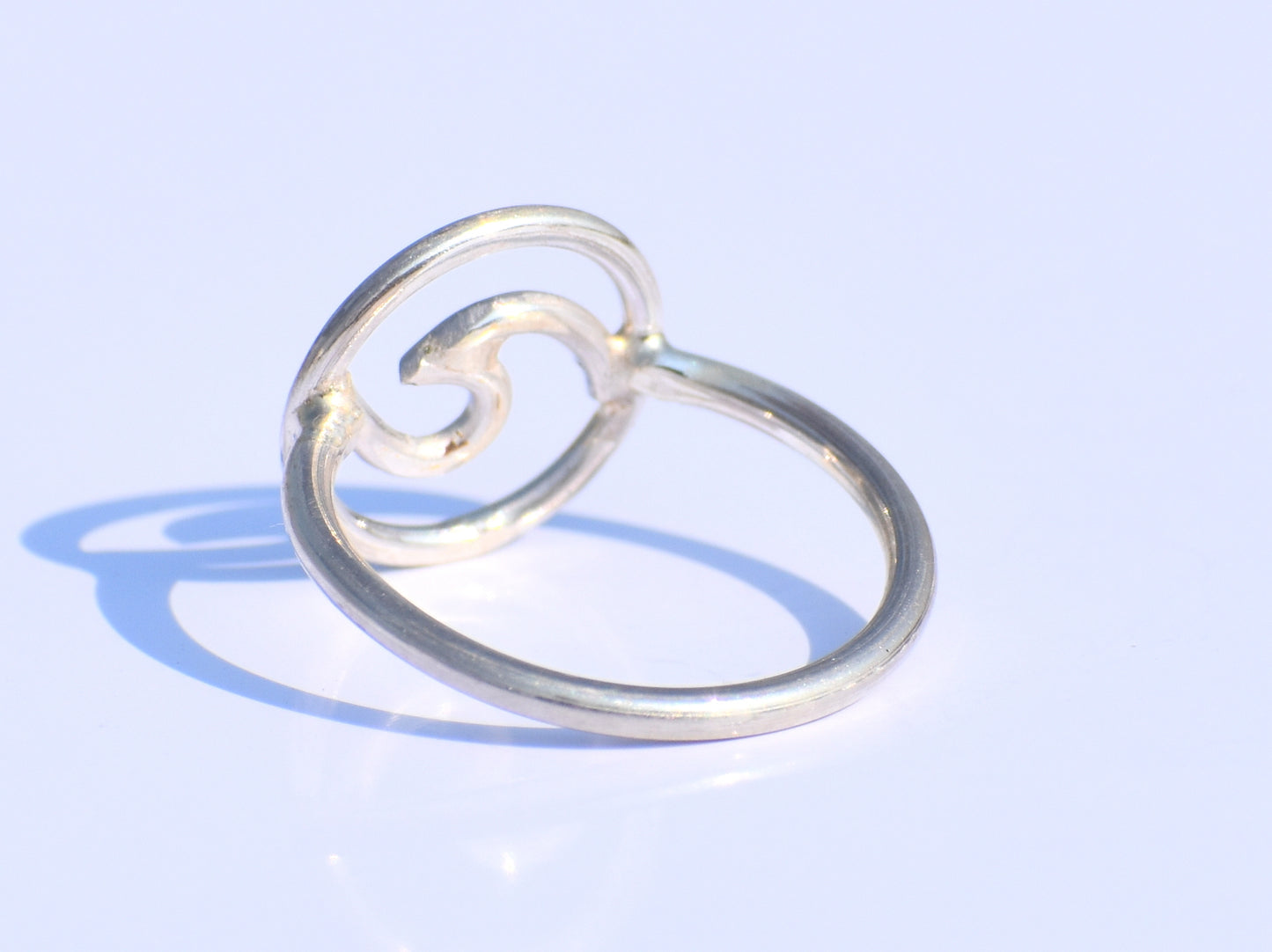 Silver Wave Ring, 925 Sterling Silver Ring, Unisex Ring, Minimalist Ring, Handmade Ring, Stacking Ring, Silver Dainty Ring, Anniversary Gift
