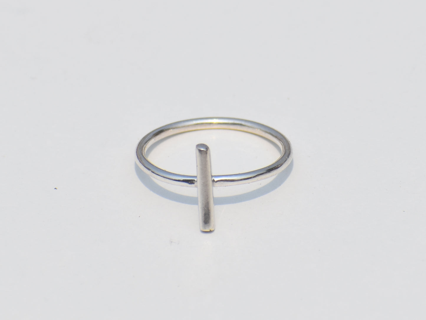 Minimalist Bar Ring, Sterling Silver Bar Ring, Dainty Ring, Thin Ring, Unisex Ring, Solid Silver Ring, Piece Ring, Christmas gift,