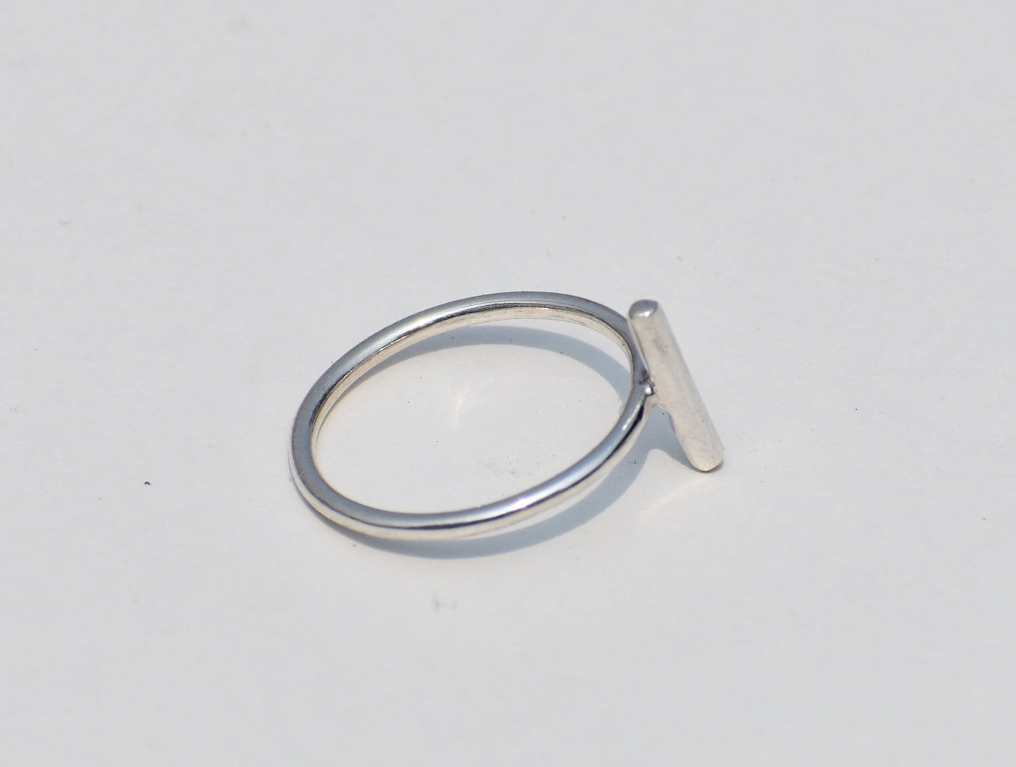 Minimalist Bar Ring, Sterling Silver Bar Ring, Dainty Ring, Thin Ring, Unisex Ring, Solid Silver Ring, Piece Ring, Christmas gift,