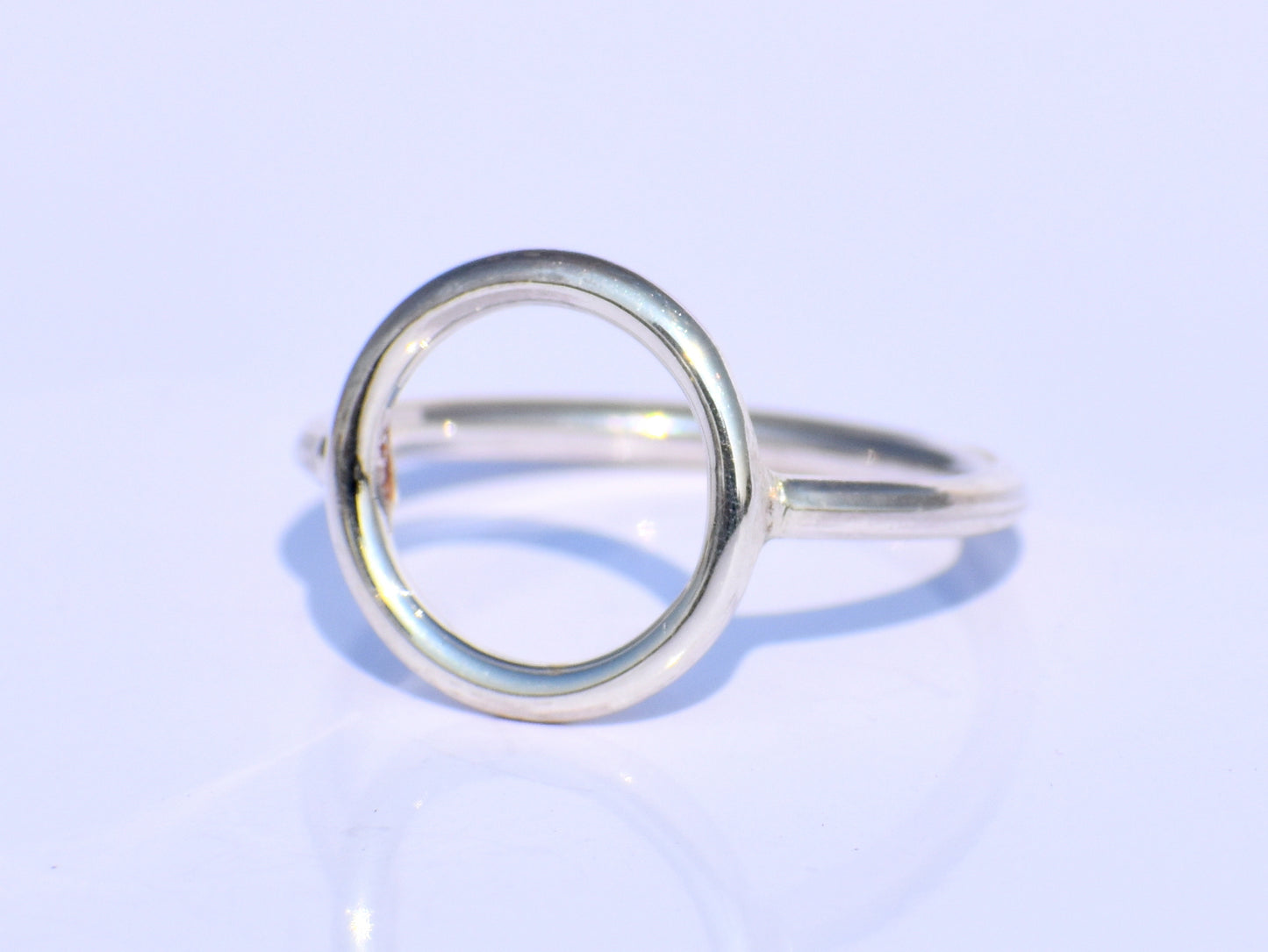 Delicate Minimalist Ring, Hollow Circle Ring, Circle Jewelry, 925 Sterling Silver Circle Ring, Promise Ring, Friendship Gift, Back To School