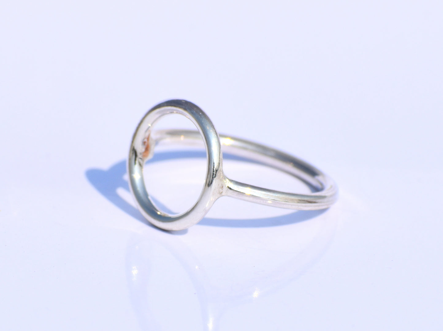 Delicate Minimalist Ring, Hollow Circle Ring, Circle Jewelry, 925 Sterling Silver Circle Ring, Promise Ring, Friendship Gift, Back To School
