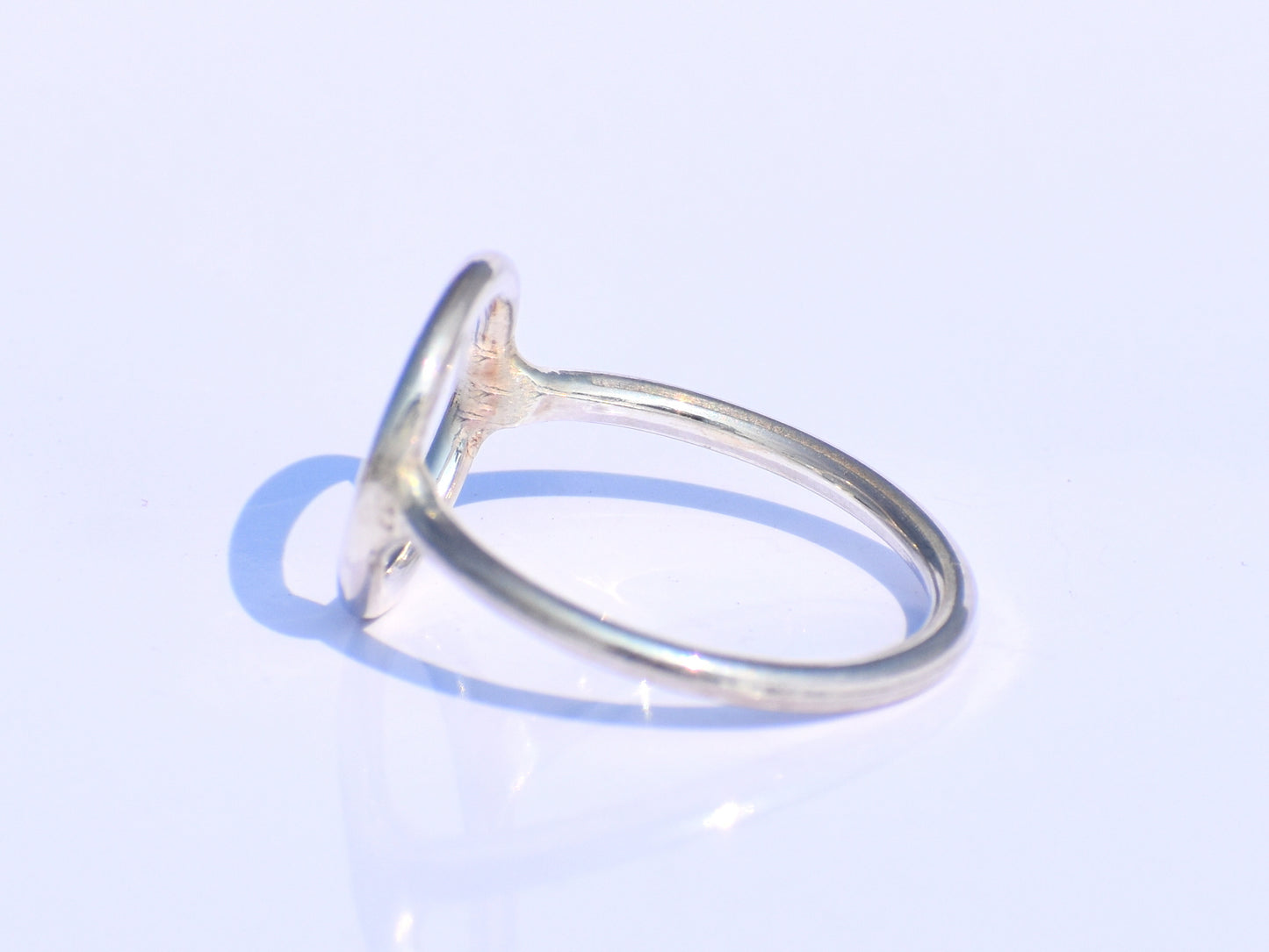 Delicate Minimalist Ring, Hollow Circle Ring, Circle Jewelry, 925 Sterling Silver Circle Ring, Promise Ring, Friendship Gift, Back To School