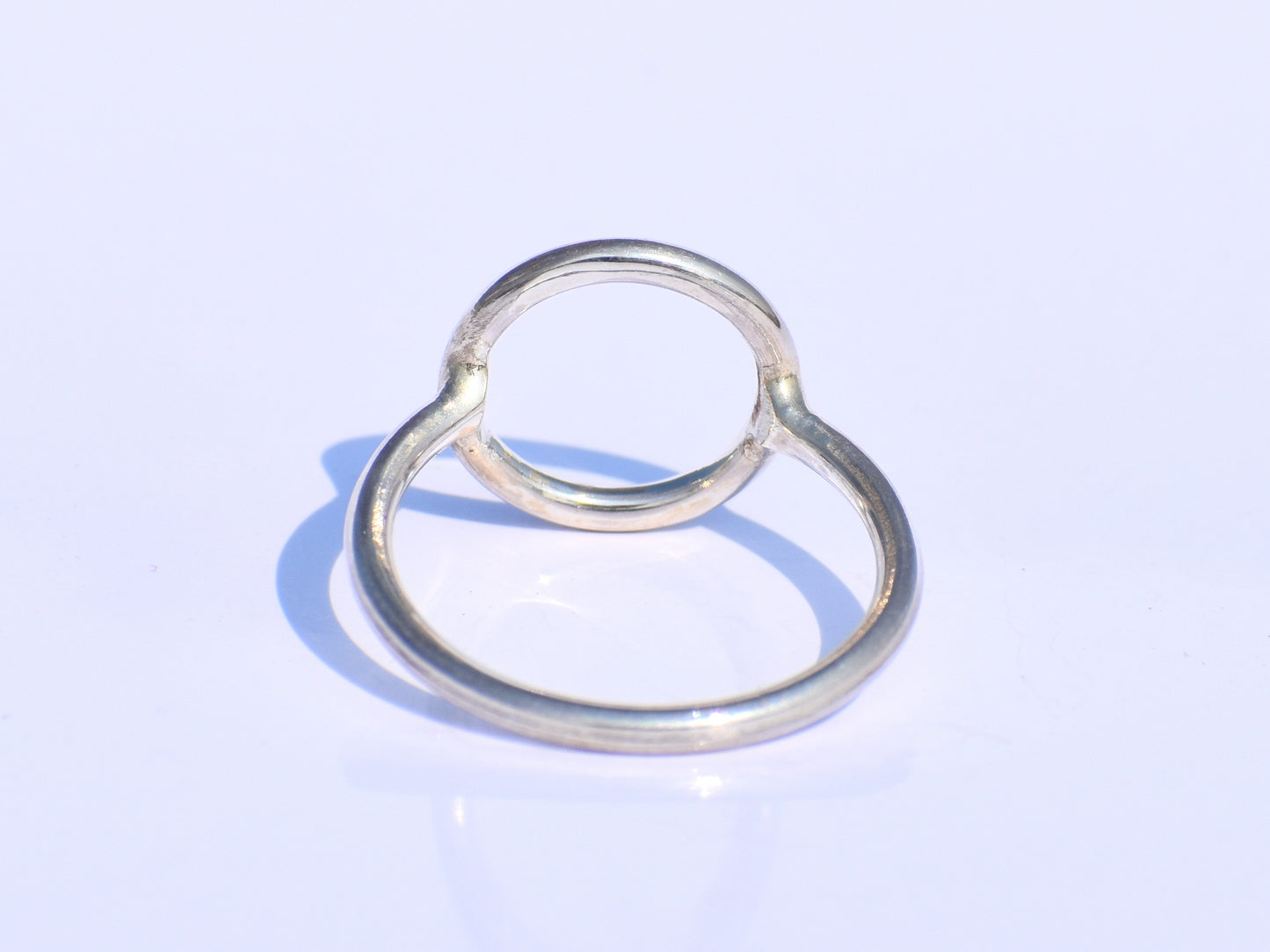 Delicate Minimalist Ring, Hollow Circle Ring, Circle Jewelry, 925 Sterling Silver Circle Ring, Promise Ring, Friendship Gift, Back To School