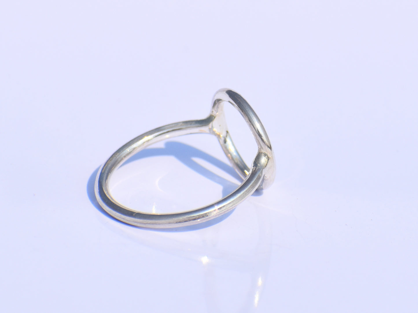 Delicate Minimalist Ring, Hollow Circle Ring, Circle Jewelry, 925 Sterling Silver Circle Ring, Promise Ring, Friendship Gift, Back To School
