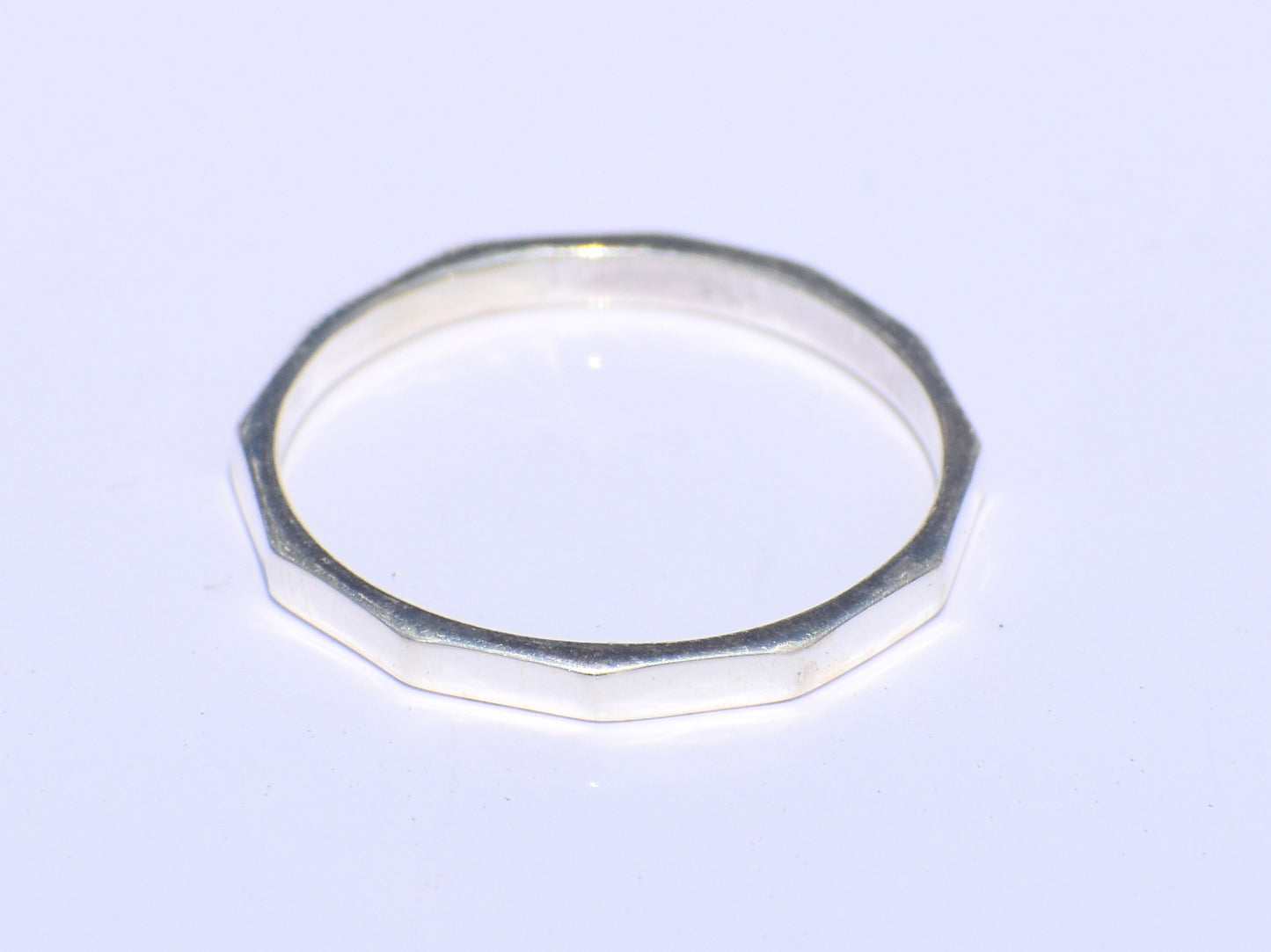 Fine Hammered Ring, Sterling Silver Ring, Midi Ring, Thin Band Ring, Screw Ring, Statement Ring, Friendship Ring, Sorry Gift, Back To School