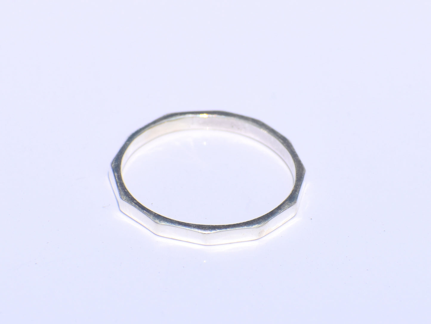 Fine Hammered Ring, Sterling Silver Ring, Midi Ring, Thin Band Ring, Screw Ring, Statement Ring, Friendship Ring, Sorry Gift, Back To School