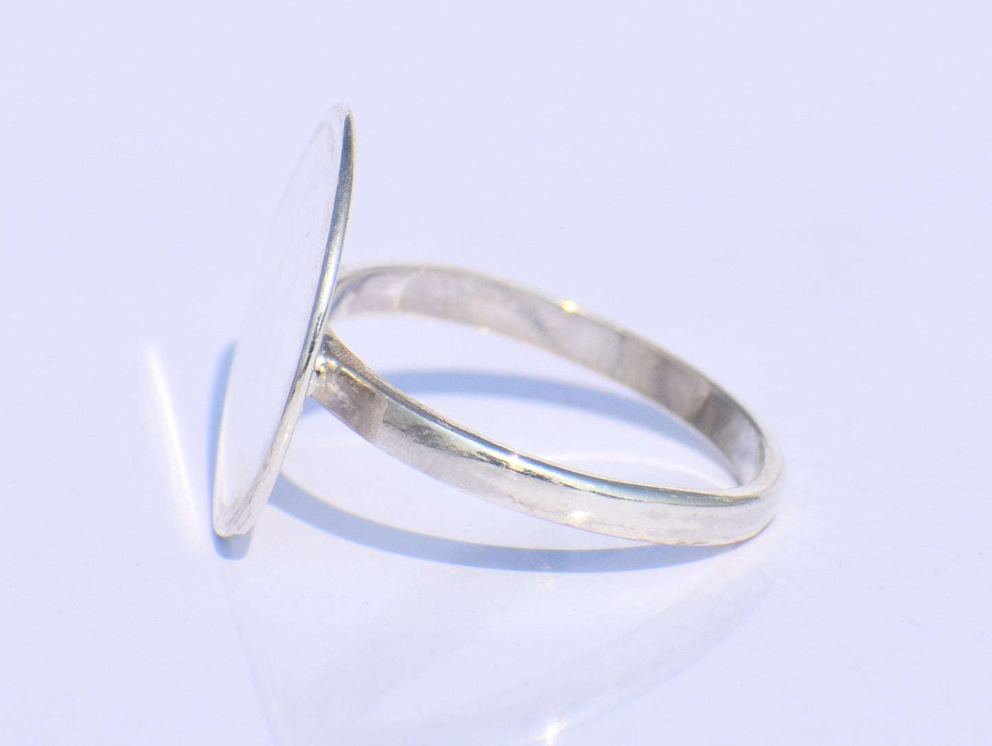 Full Moon Ring, Sterling Silver Jewelry, Statement Ring, Bohemian Jewelry, Solid Circle Ring, Handmade Jewelry, Unisex Ring, Rings For Women
