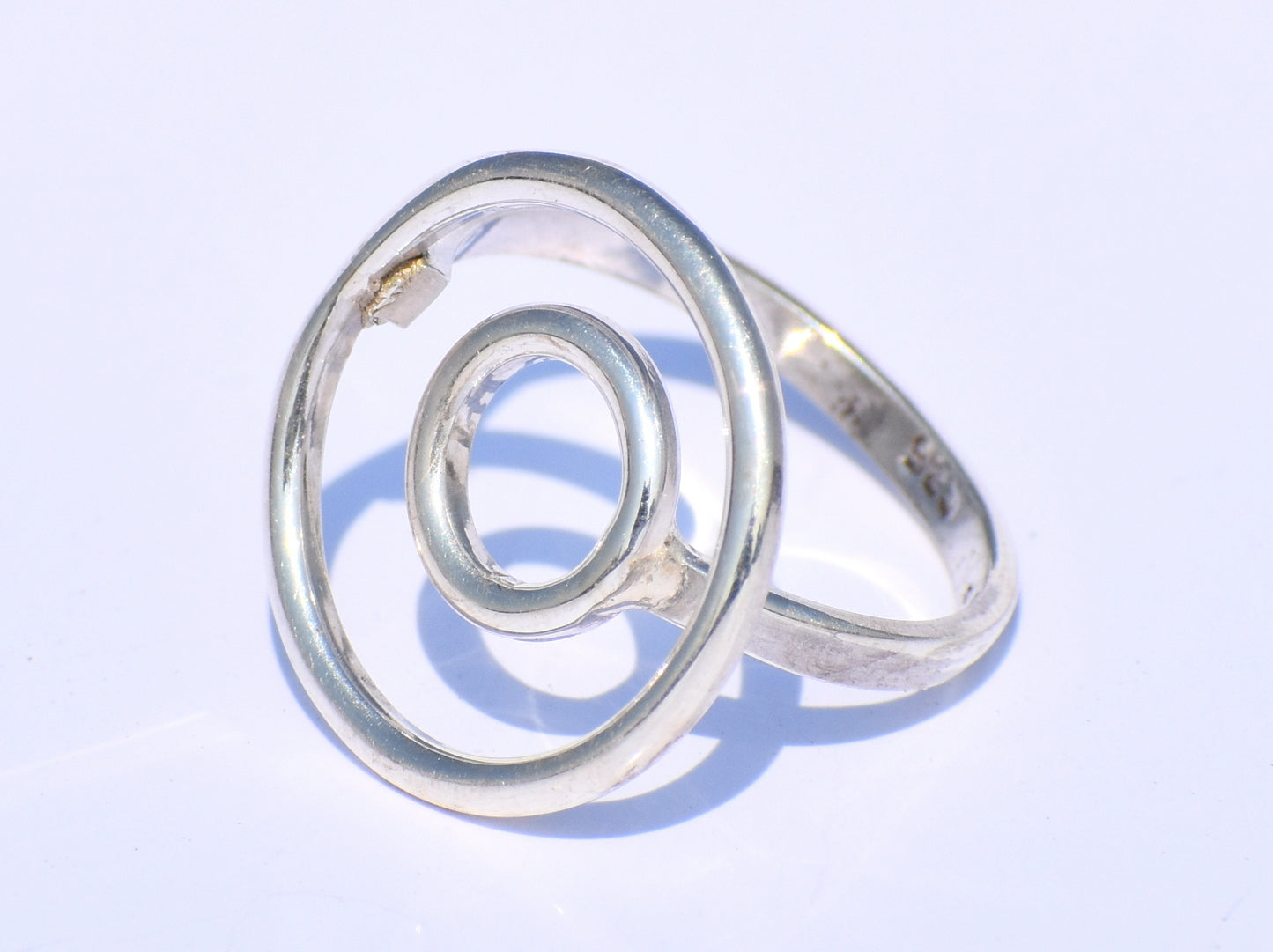 Hollow Circle Ring, Sterling Silver Ring, Adjustable Ring, Minimalist Ring, Stackable Ring, Midi Ring, Bridel Ring, Wedding Ring, Boho Ring