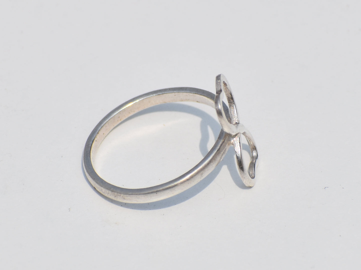 Infinity Heart Ring, Double Heart Ring, Sterling Silver Ring, Statement Jewelry, Handmade Jewelry, Dainty Ring, Ring For Her, Stacking Ring