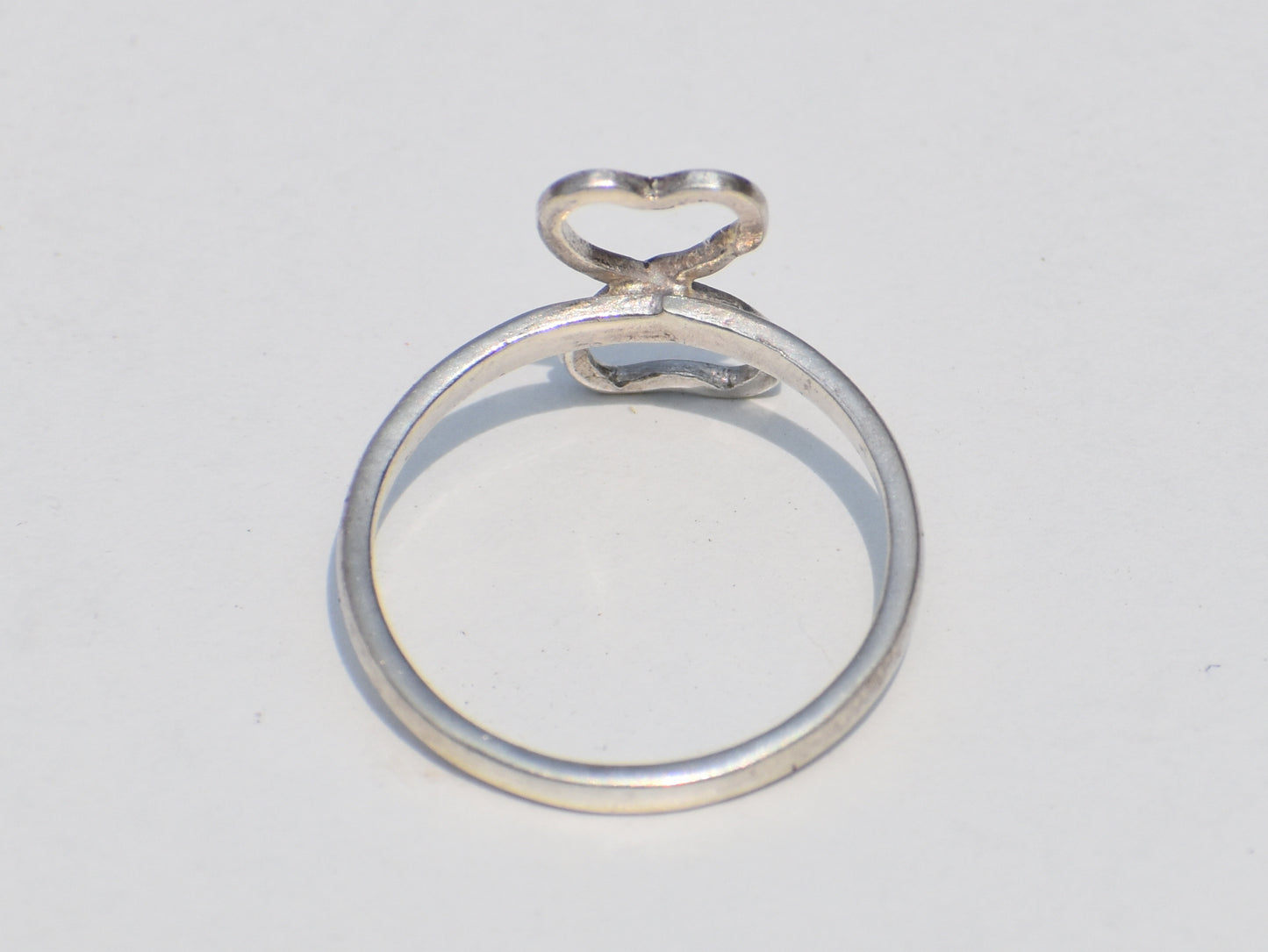 Infinity Heart Ring, Double Heart Ring, Sterling Silver Ring, Statement Jewelry, Handmade Jewelry, Dainty Ring, Ring For Her, Stacking Ring