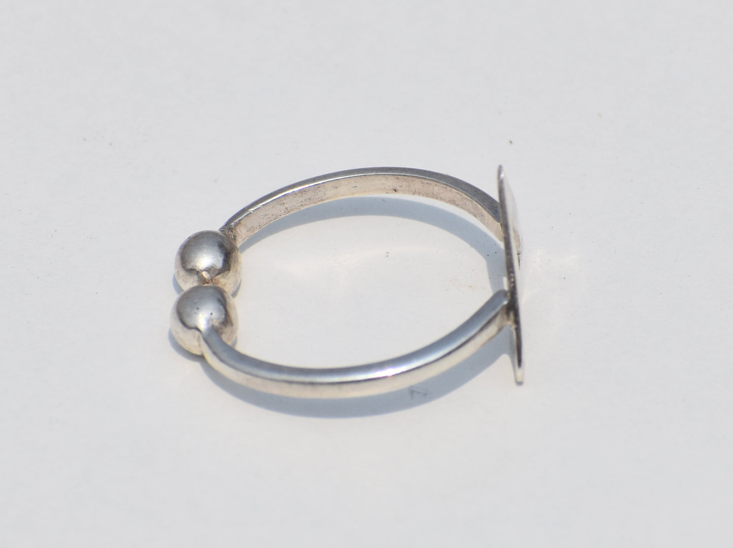 Hollow Triangle Ring, Adjustable Ring, Sterling Silver Ring, Dainty Ring, Boho Ring, Stacking Ring, Duzy Ring, Personalized Ring, Plain Ring