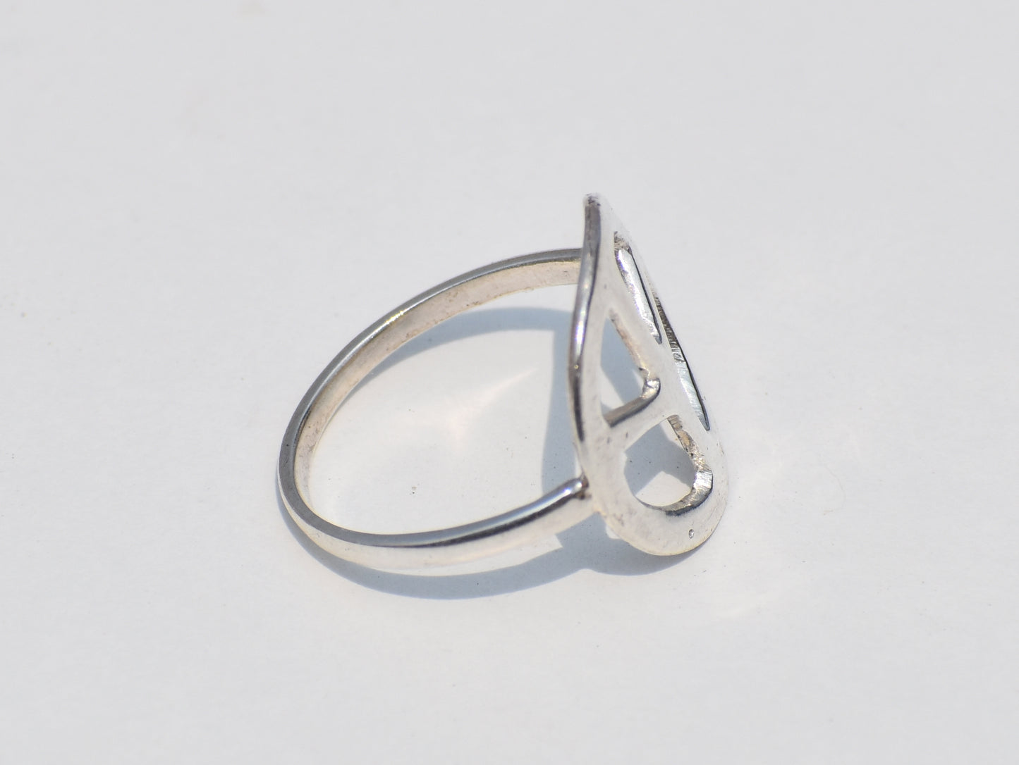 Peace Ring, Symbol Ring, Handmade Ring, Silver Ring, Stackable Ring, Girls Ring, Women Casual Ring, Meditation Ring, Greek Ring, Rustic Ring