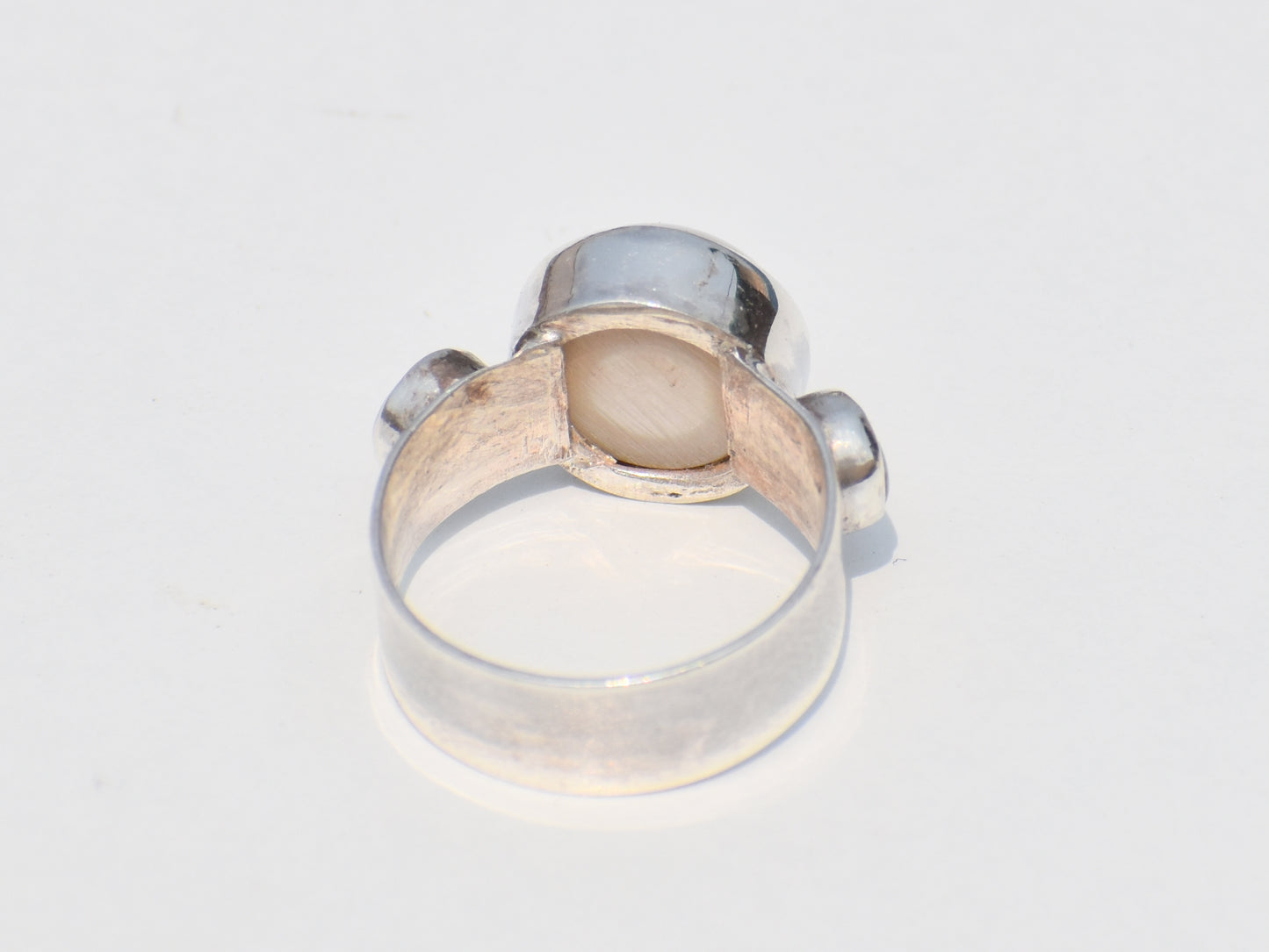 Pearl Ring, White Stone Ring, Gemstone Ring, Sterling Silver Ring, Birthstone Ring for Mom, Bestfriend Gift, Anniversary Gift, Gift For Her