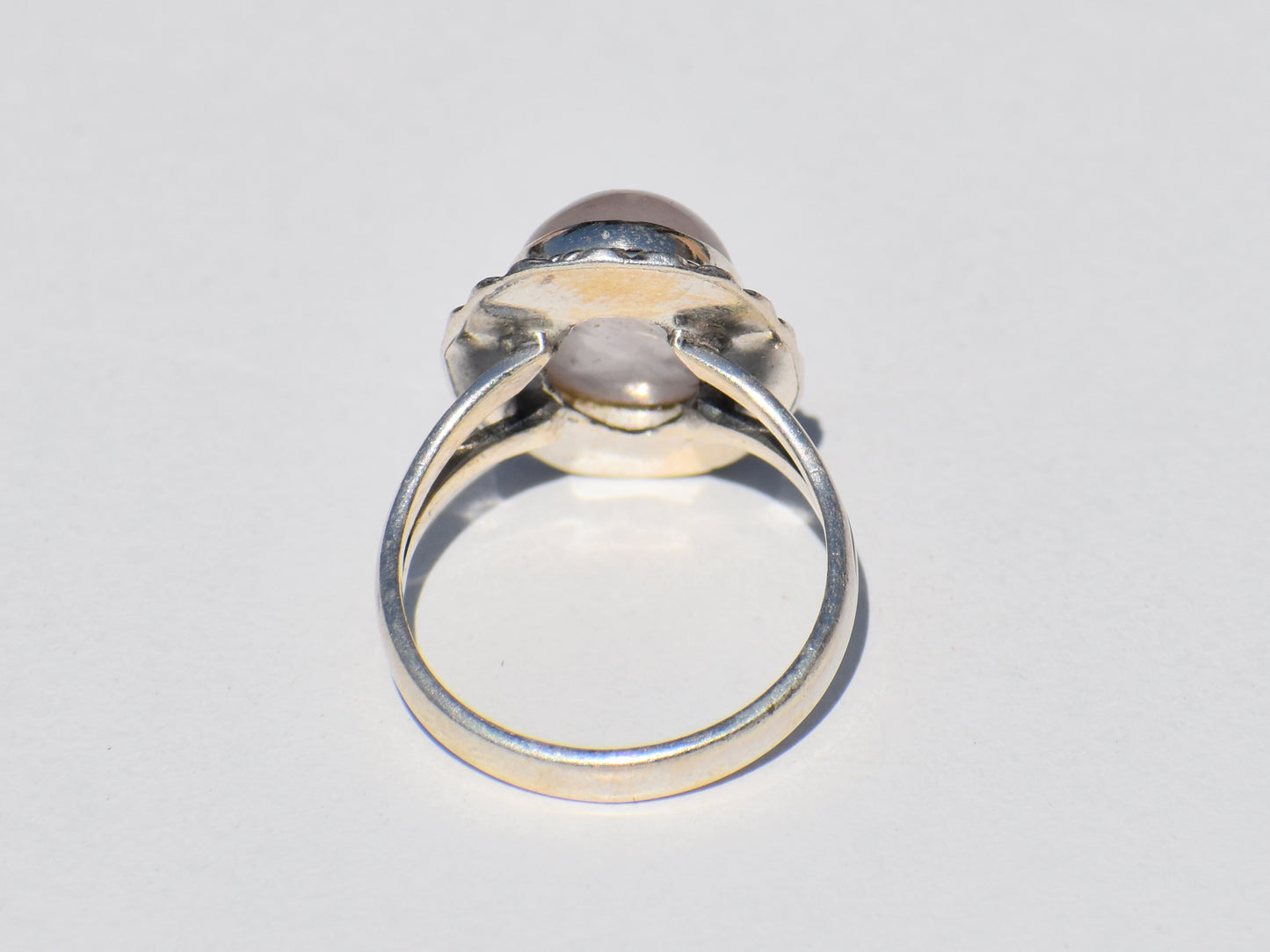 Rose Quartz Ring, Natural Rose Quartz, 925 Silver Ring, Healing Ring, Boho Jewelry, Vintage Style, Statement Ring, Valentine Gift For Her